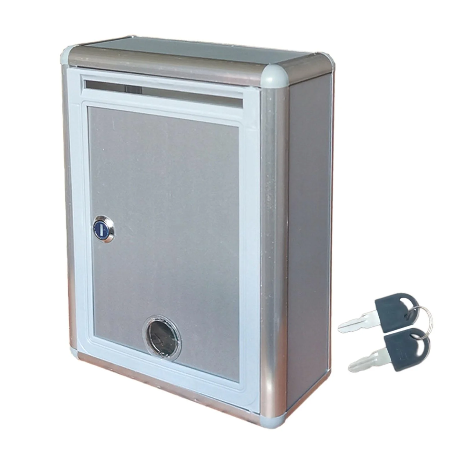 deevoka Ballot Box Storage Container Metal Tip Money Box Charity Collection Donation Box for Bar School Voting Ballots Small