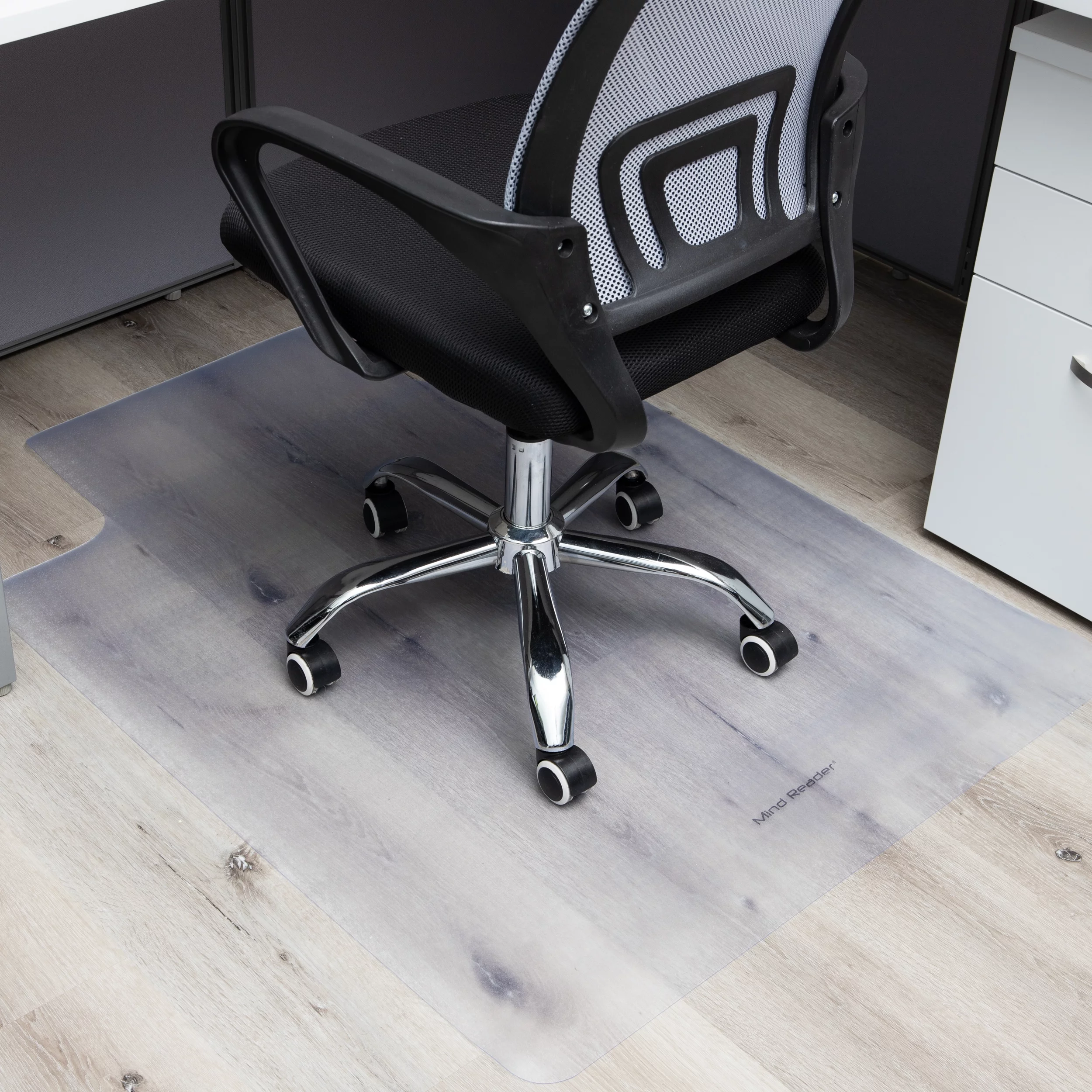 Mind Reader Office Chair Mat for Hardwood Floors, PVC, 47