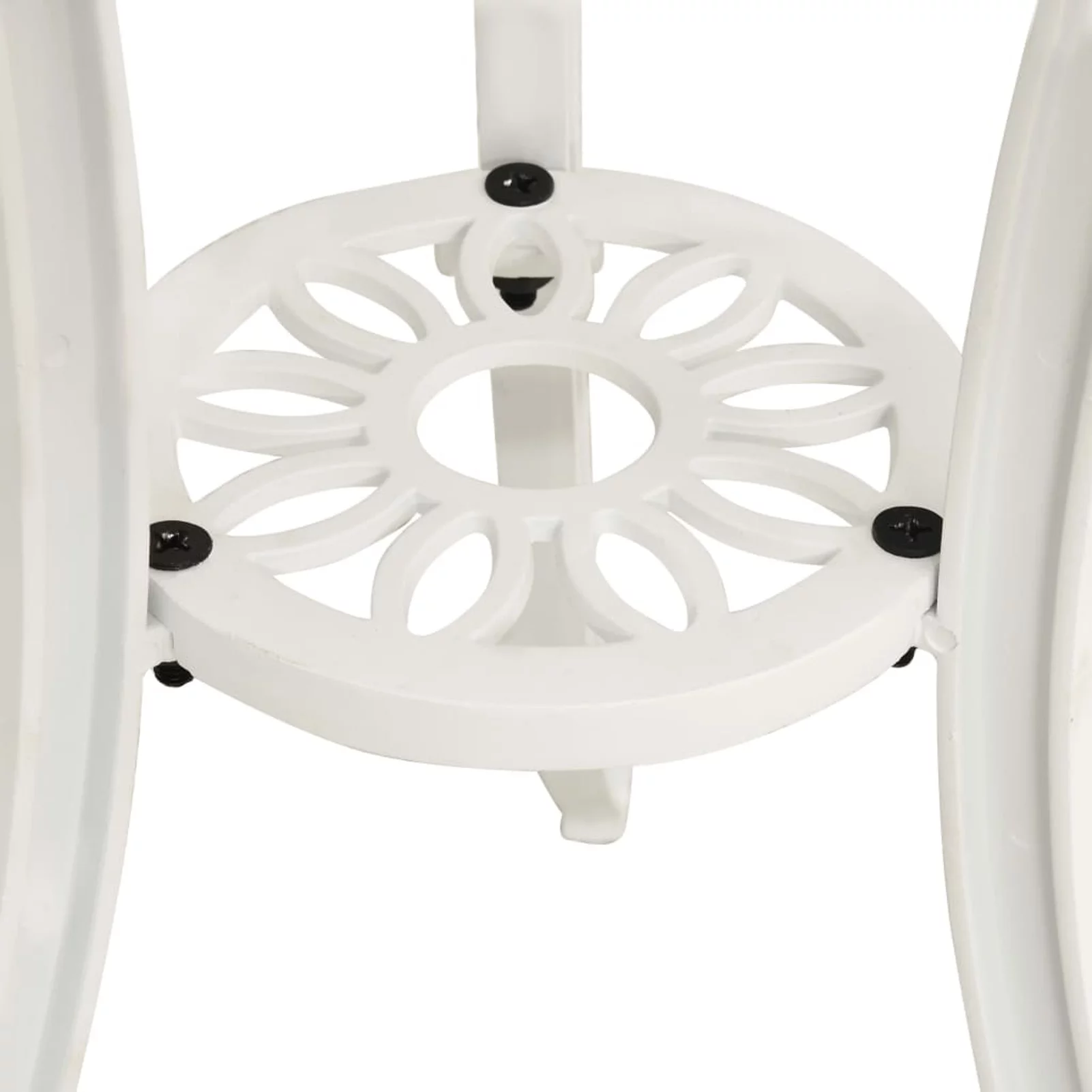 Tomshoo Patio Table White 24.4