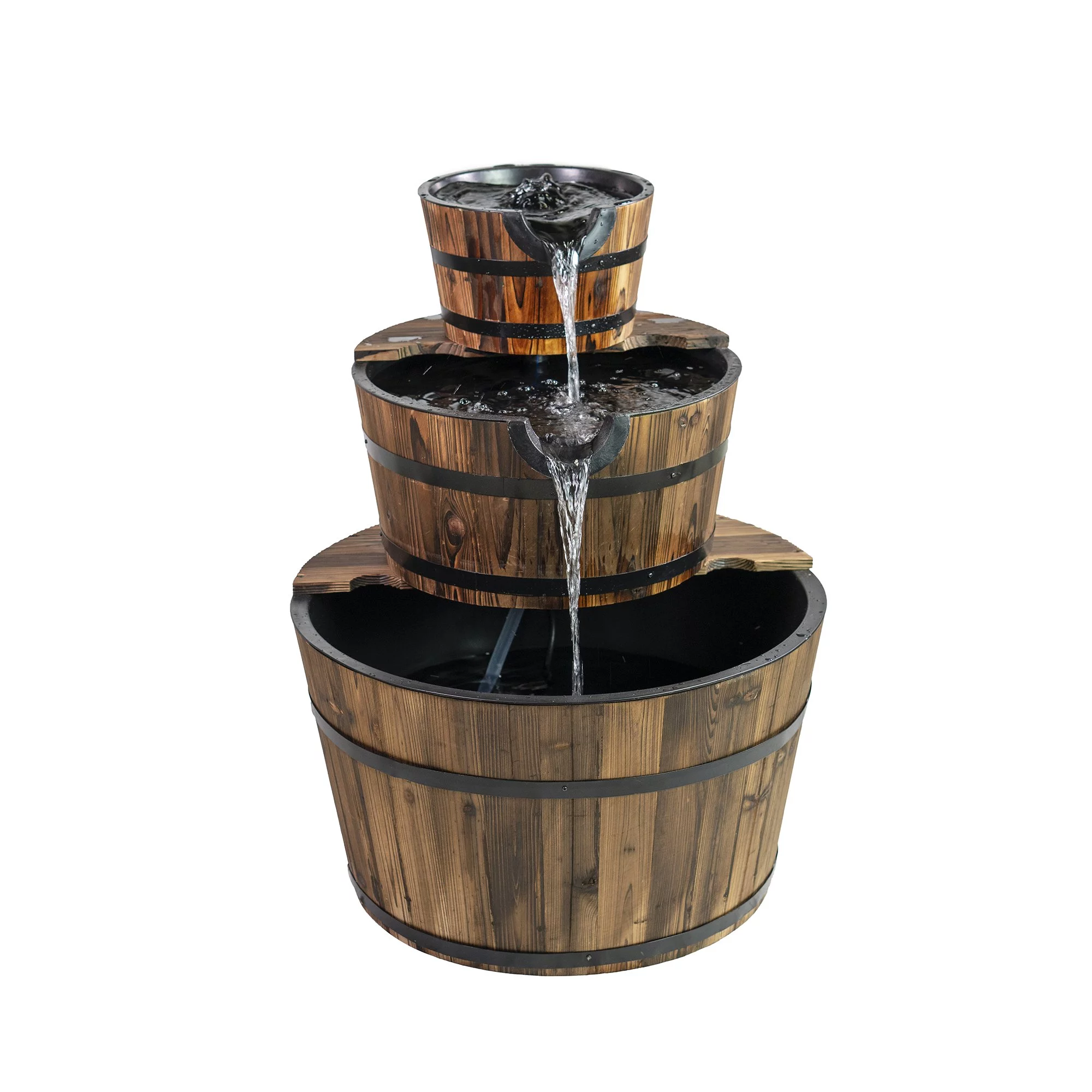Havenside Home 3-Tier Rustic Outdoor Fountain 24