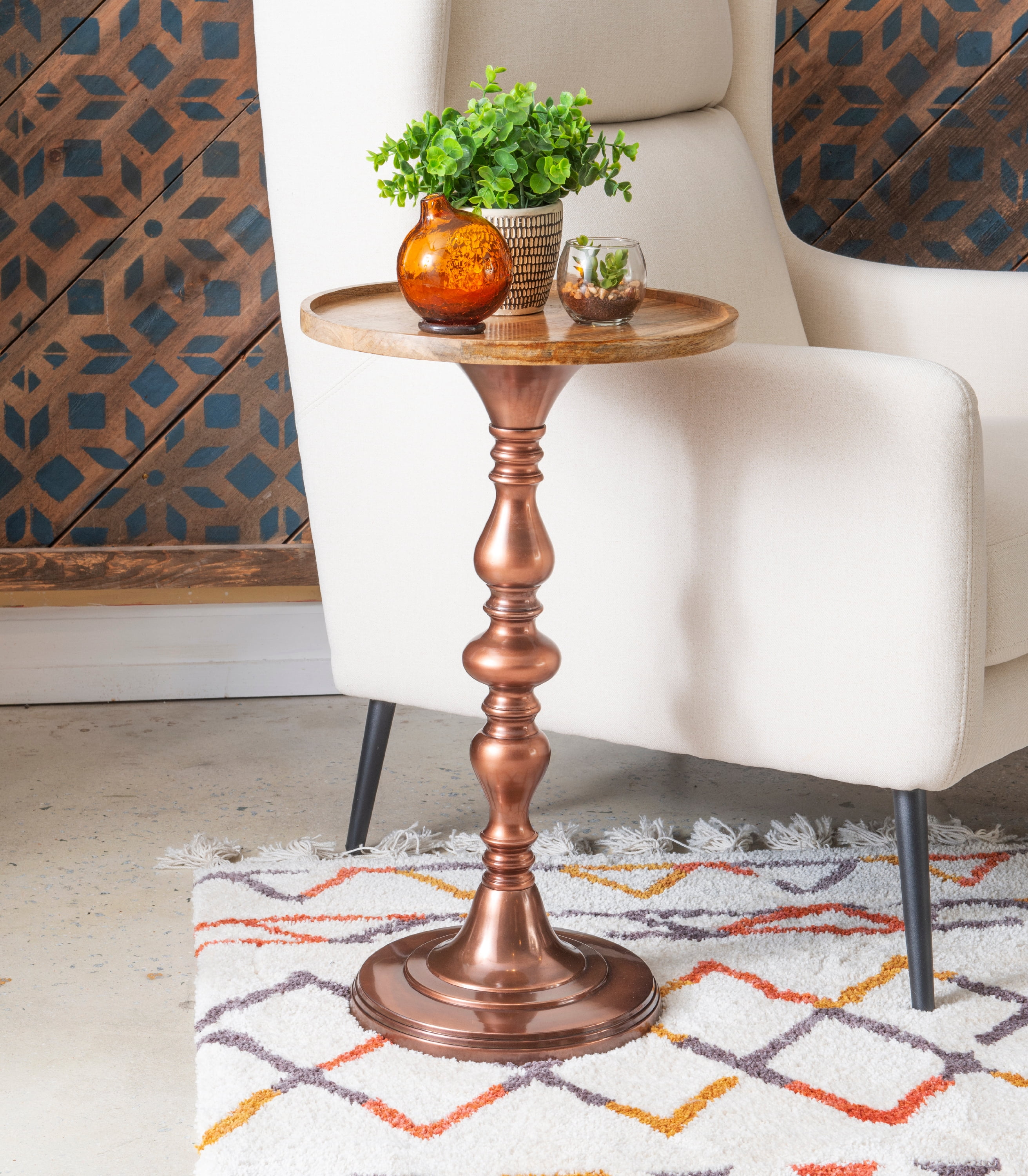 Powell Stephany Round Pedestal Drink Table, 25.75