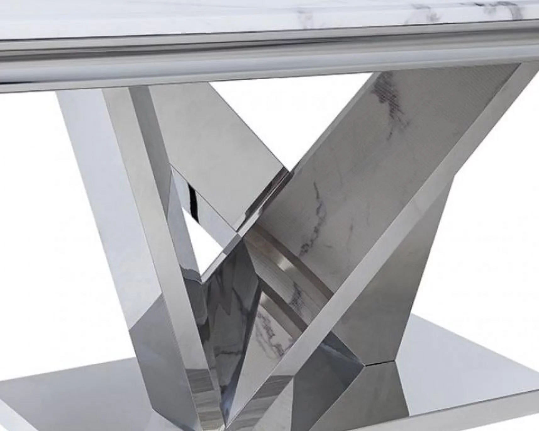 Modern Dining VALDEVERS Table and 4pcs Gray JEWETT Chair Flannelette CM3284T