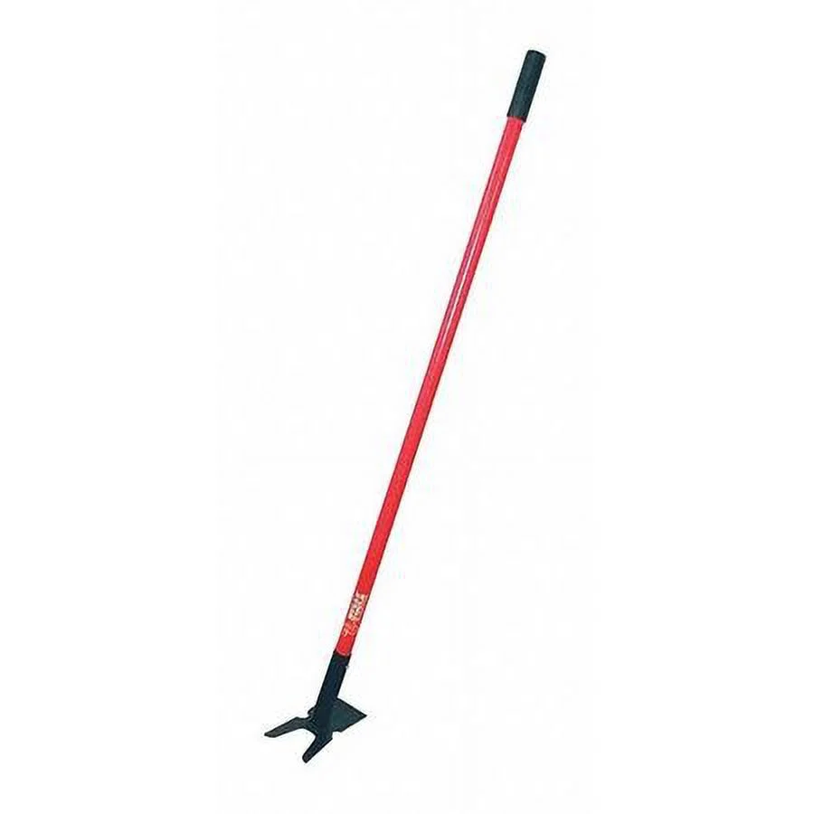 Bully Tools Weeding Hoe,Two Prong,Long Fiberglass H 92357