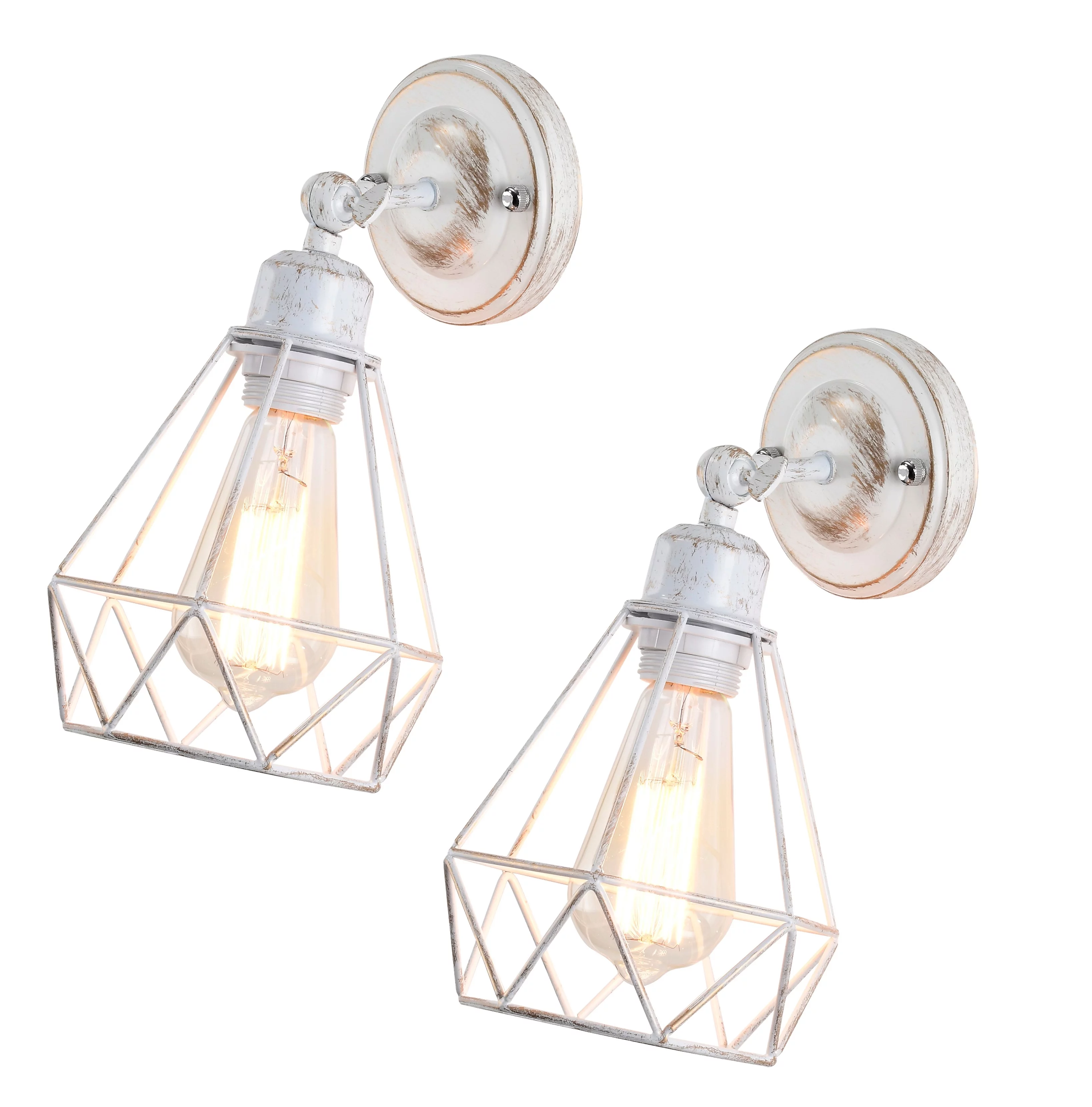 Farmhouse Wall Sconces Set of 2 Industrial Wall Mount light fixture