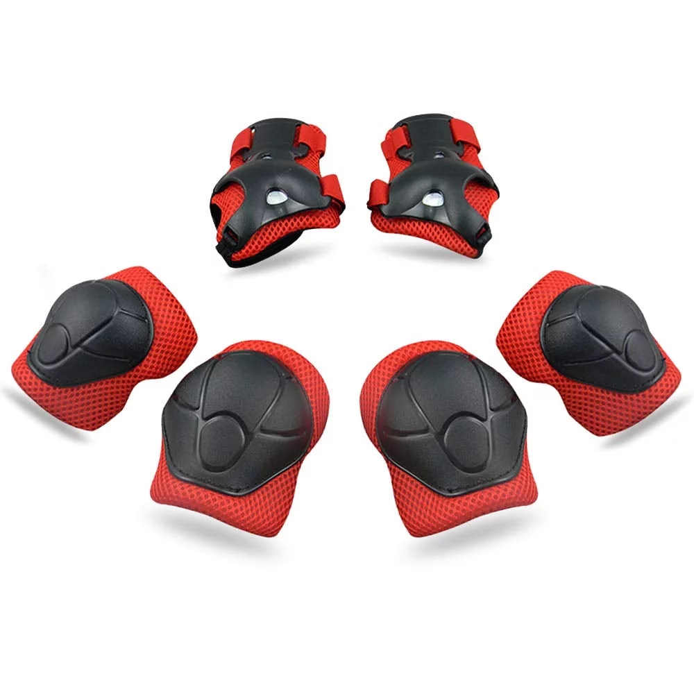 Kids Protective Gear Set Knee Pads for Kids 2-8 Years Toddler Knee and Elbow Pads with Wrist Guards 3 in 1 for Skating Cycling Bike Rollerblading Scooter