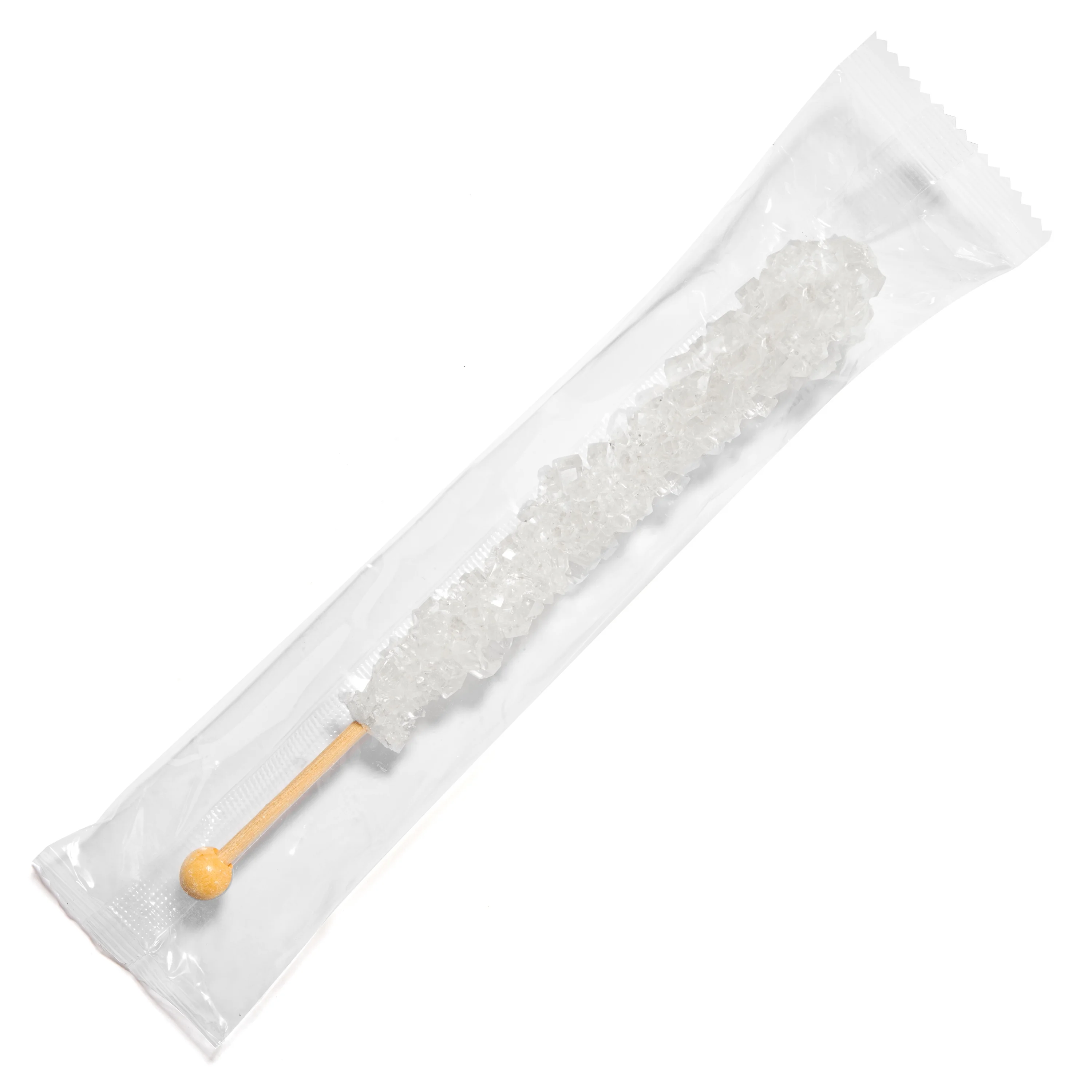Candy Envy White Rock Candy Sugar Stick, Original Sugar Flavored, 36 Ct. Indiv. Wrapped