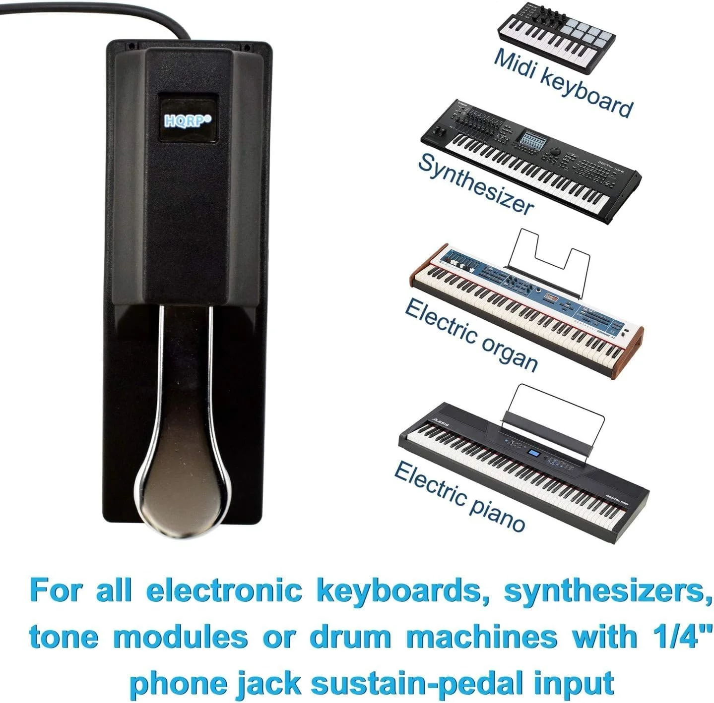 Adapter & Sustain Pedal Compatible With Williams Legato/Allegro/Allegro 2 Keyboards