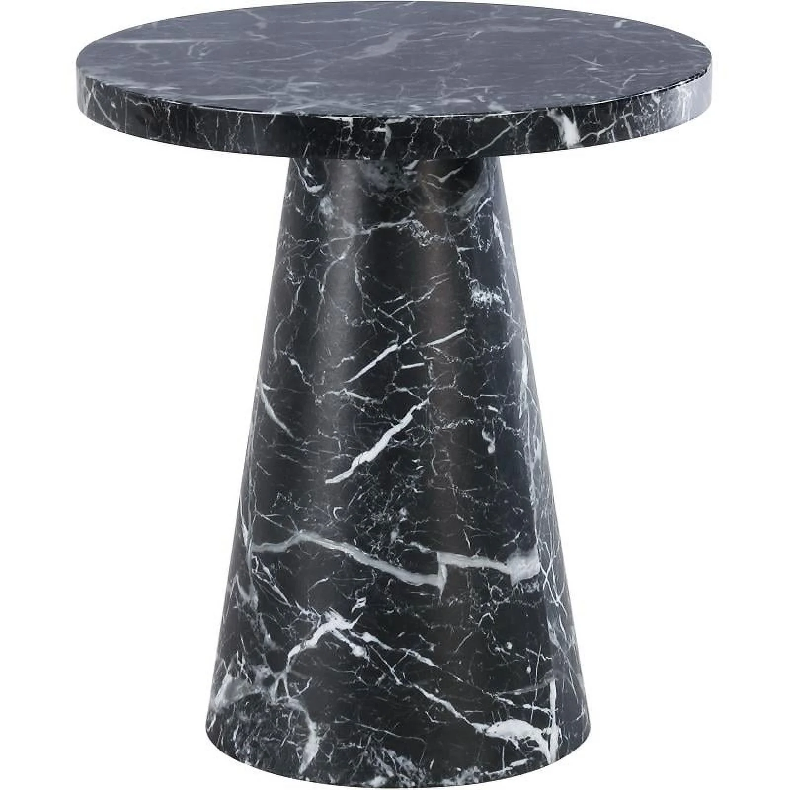 Meridian Furniture Omni Black Faux Marble 20