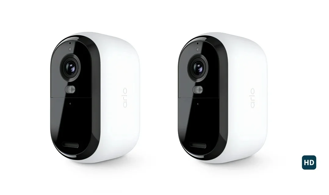 2 Packs Arlo Essential Spotlight Camera, Wireless Security Camera, Outdoor Camera HD (2nd Gen),1080p Video, Color Night Vision, Direct to WiFi No Hub Needed, Surveillance cam, White