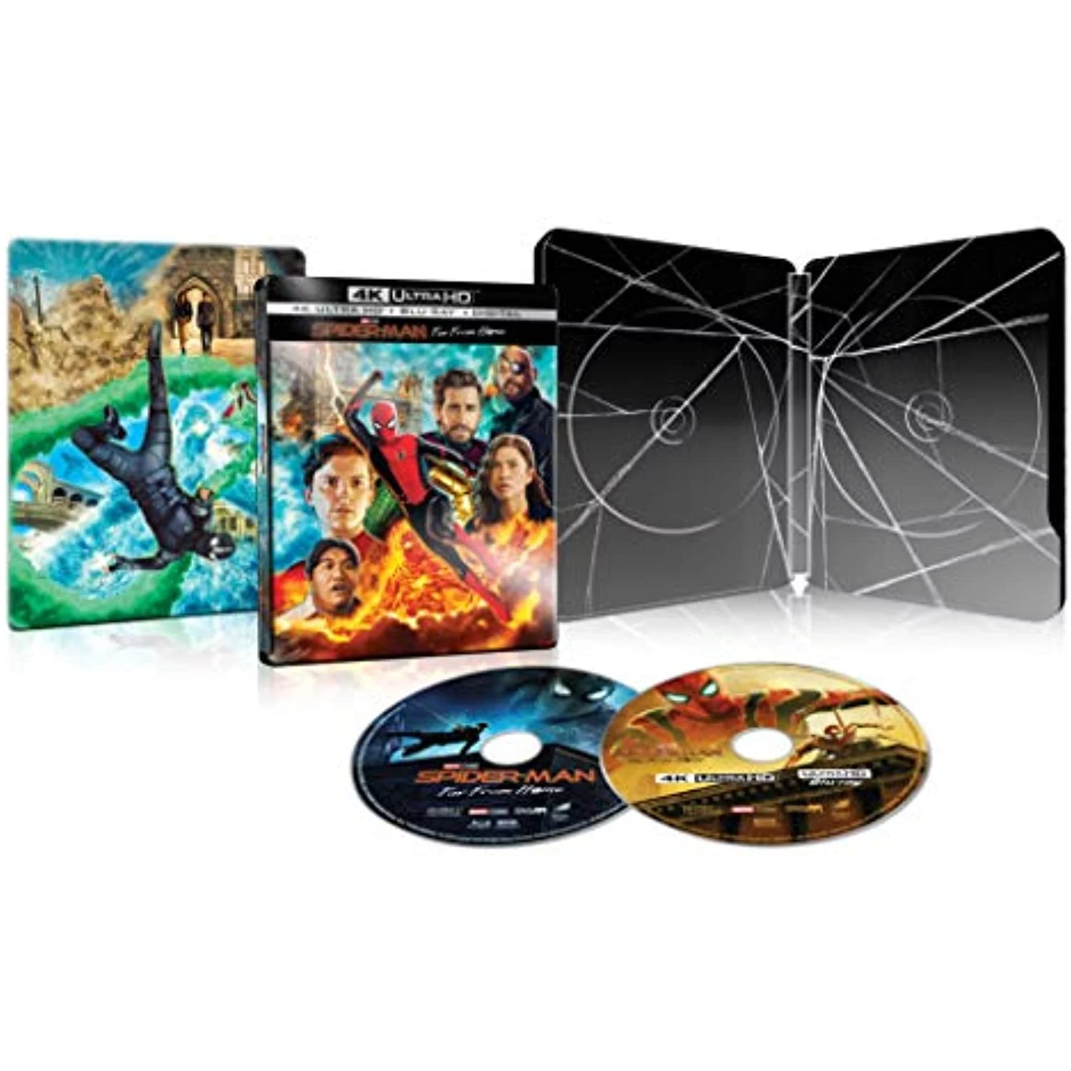 Spider-Man: Far from Home Exclusive SteelBook (4K ULTRAHD BLU-RAY DIGITAL) NEW
