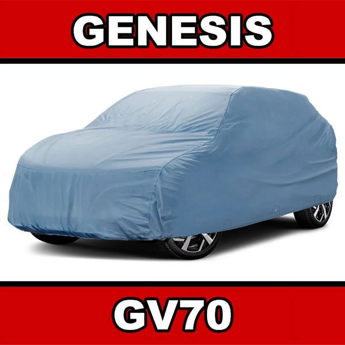 iCarCover Fits [Genesis GV70] 2021 2022 For Automobiles Waterproof Full Exterior Hail Snow Indoor Outdoor Protection Heavy Duty Custom SUV Vehicle Car Cover