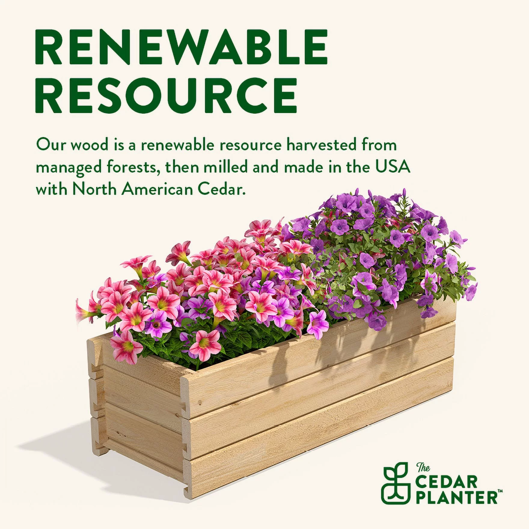 Greenes Fence 32 in. x 11 in. x 10 in. Cedar Wood Planter Box