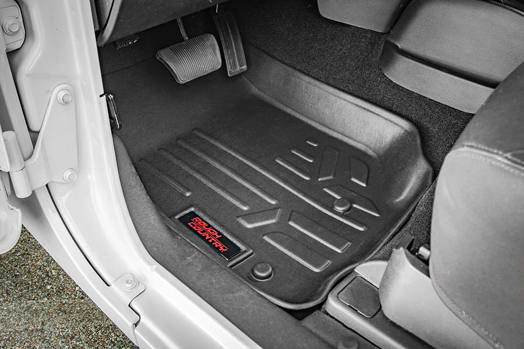 Rough Country Floor Mats for 2014-2018 Jeep Wrangler JK Unlimited - M-61412
