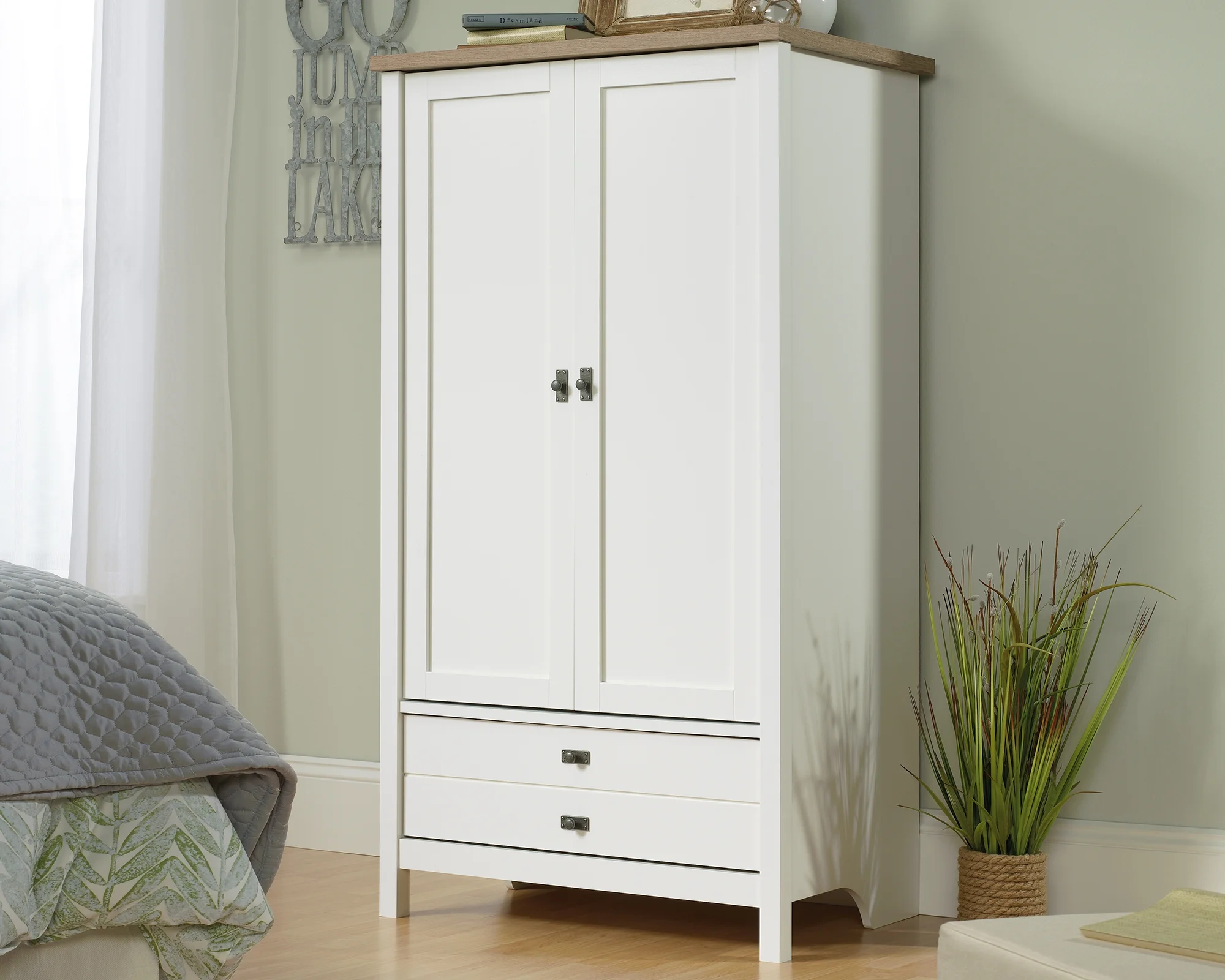 Cottage Road Armoire Soft White