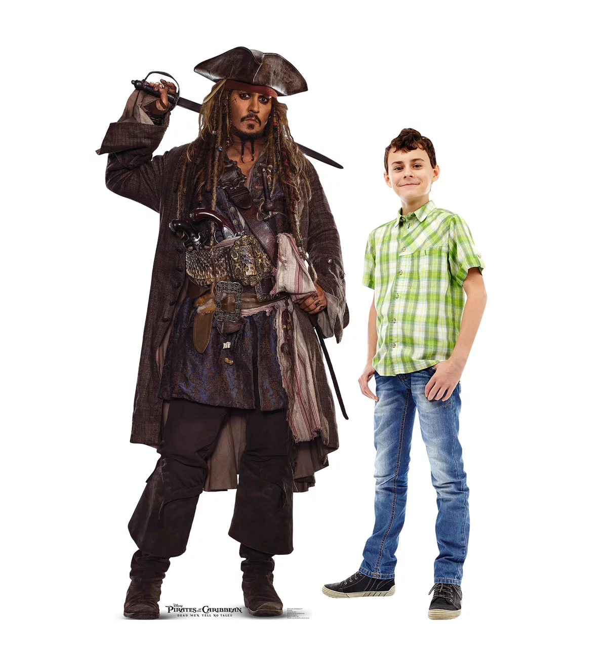 Advanced Graphics Jack Sparrow Life Size Cardboard Cutout Standup - Pirates of The Caribbean: Dead Men Tell No Tales (2017 Film)