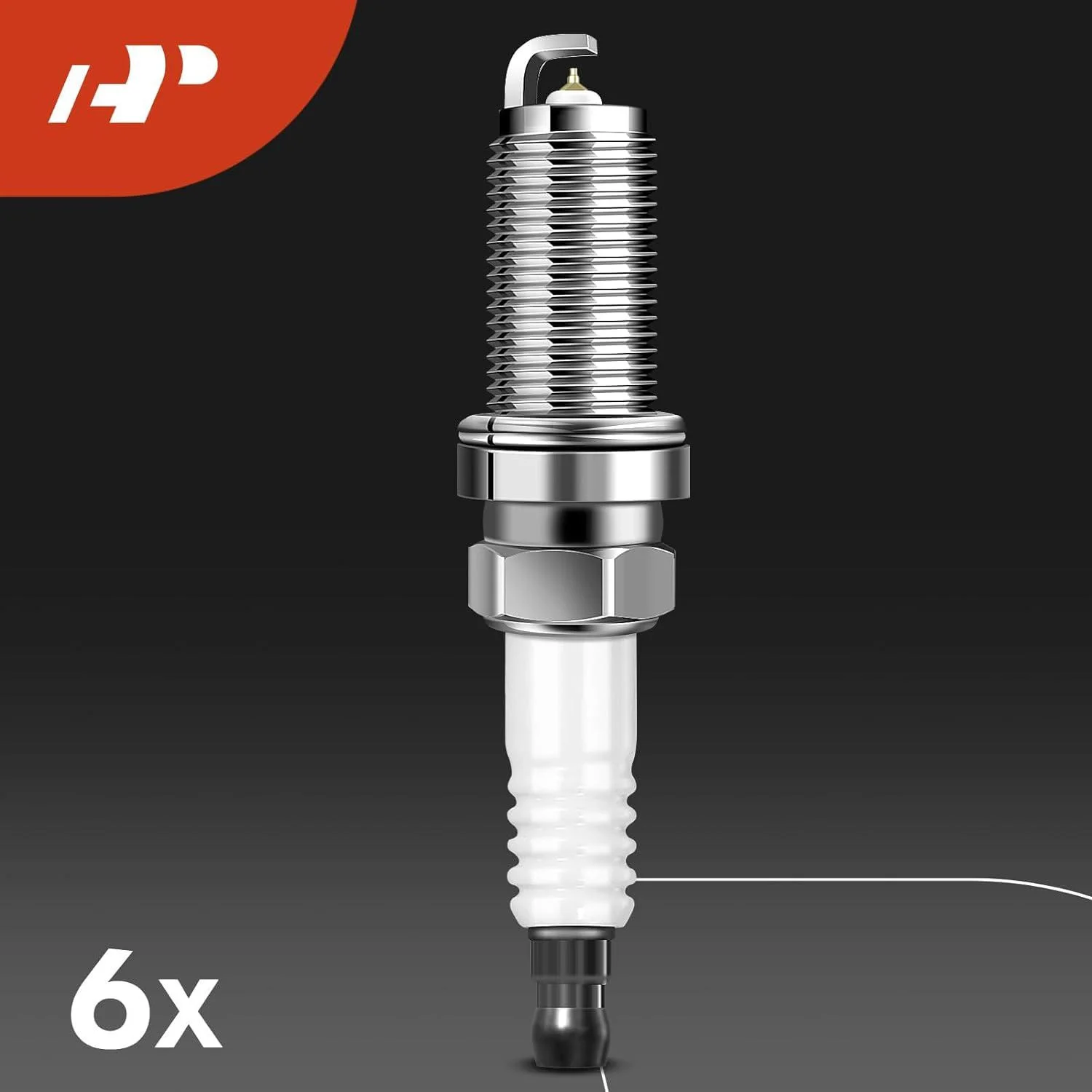 A-Premium Set of 6 Ignition Coil Pack and Iridium Spark Plugs Compatible with Infiniti G35 2003-2007, M35 2006-2008, FX35 2003-2008 & Nissan 350Z 2003-2006, 3.5L, Replace# 22448-AL615, NGK6240