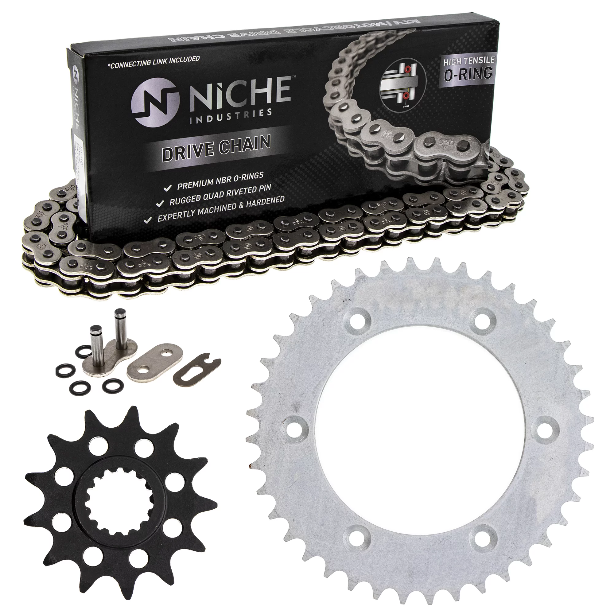 Niche Sprocket Chain Set for KTM 125 Supermoto 13/40T 520 O-Ring Motorcycle MK1004258