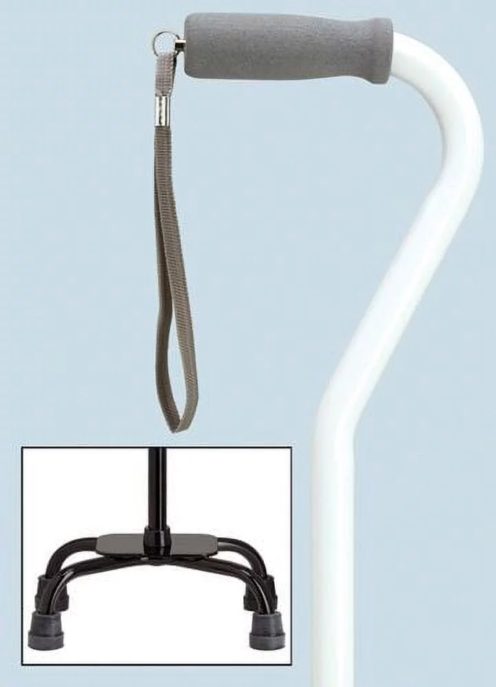Quad Cane Adjustable White Small base 5