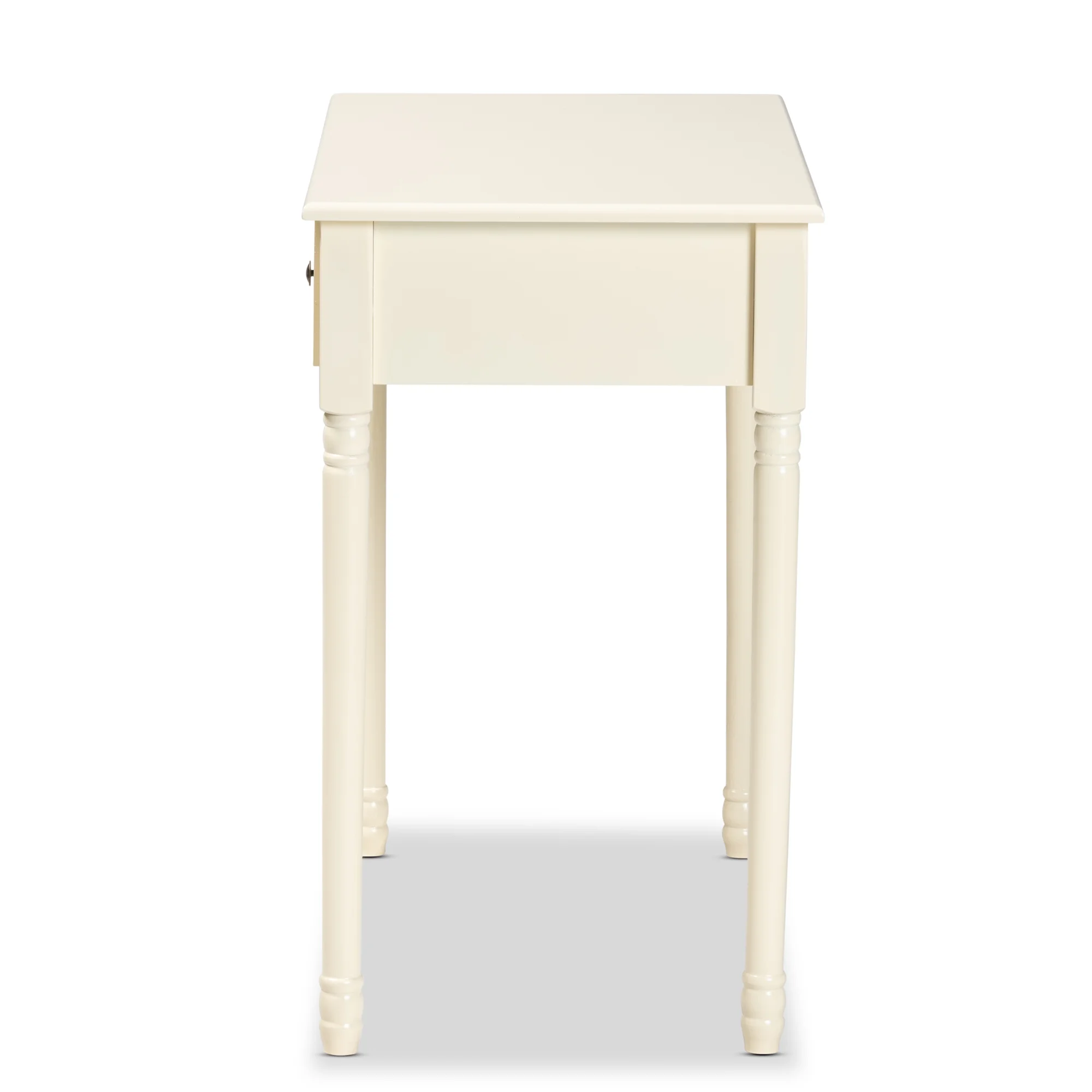 Baxton Studio Mahler Traditional Wood 1 Drawer Console Table, White