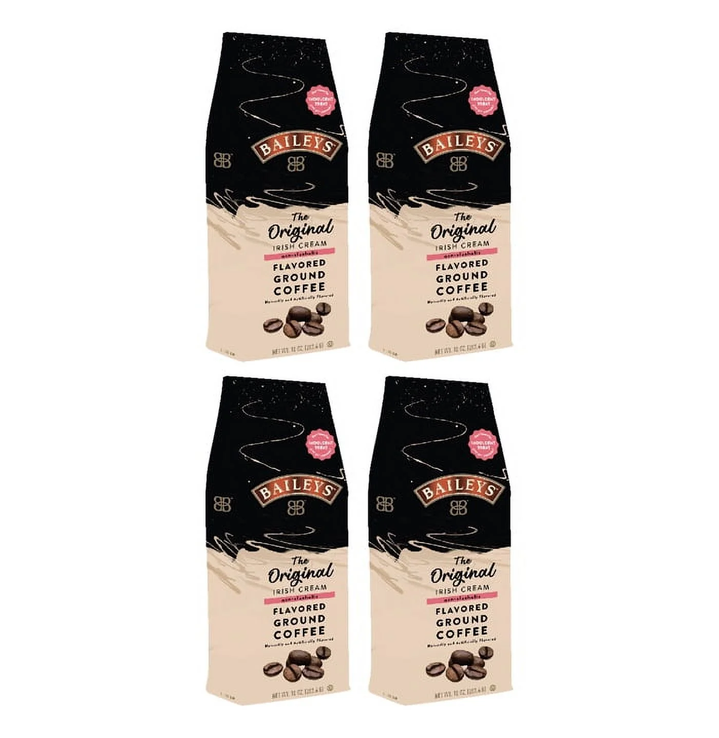 Bailey's The Original Irish Cream, Flavored Ground Coffee, 4 bags (10 oz each)