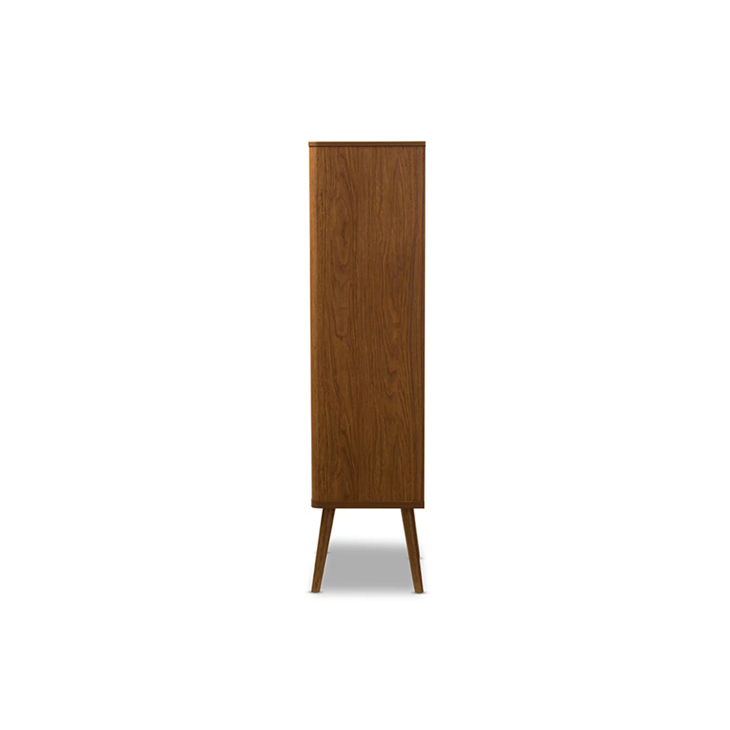 Baxton Studio Ellingham Bookcase in Walnut