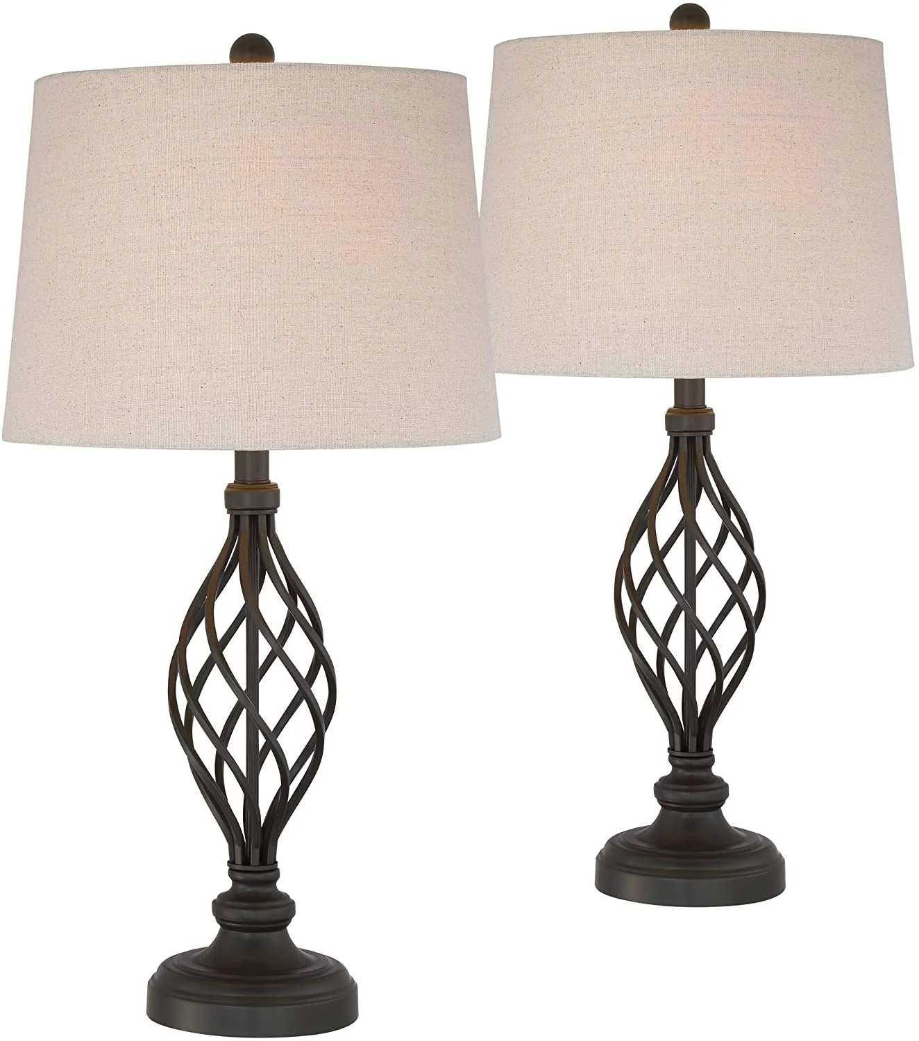 Franklin Iron Works Annie Traditional Rustic Farmhouse Table Lamps 28