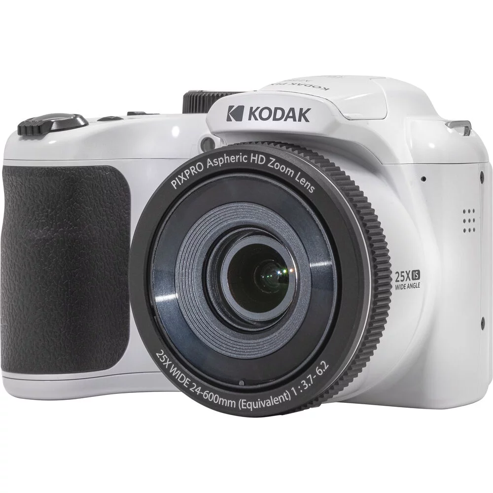 Kodak PIXPRO AZ255-WH 16MP Digital Camera 25x Optical Zoom 24mm Wide Angle Lens Optical Image Stabilization 1080P Full HD Video 3