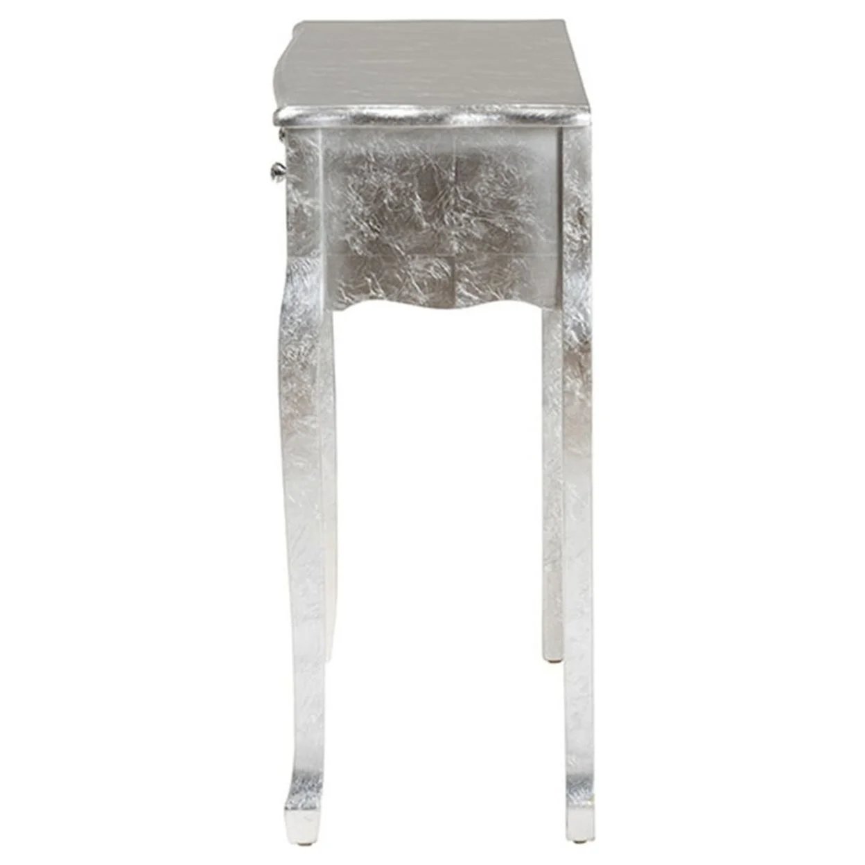 Baxton Studio Newton Classic and Traditional Silver Finsihed Wood 2-Drawer Console Table