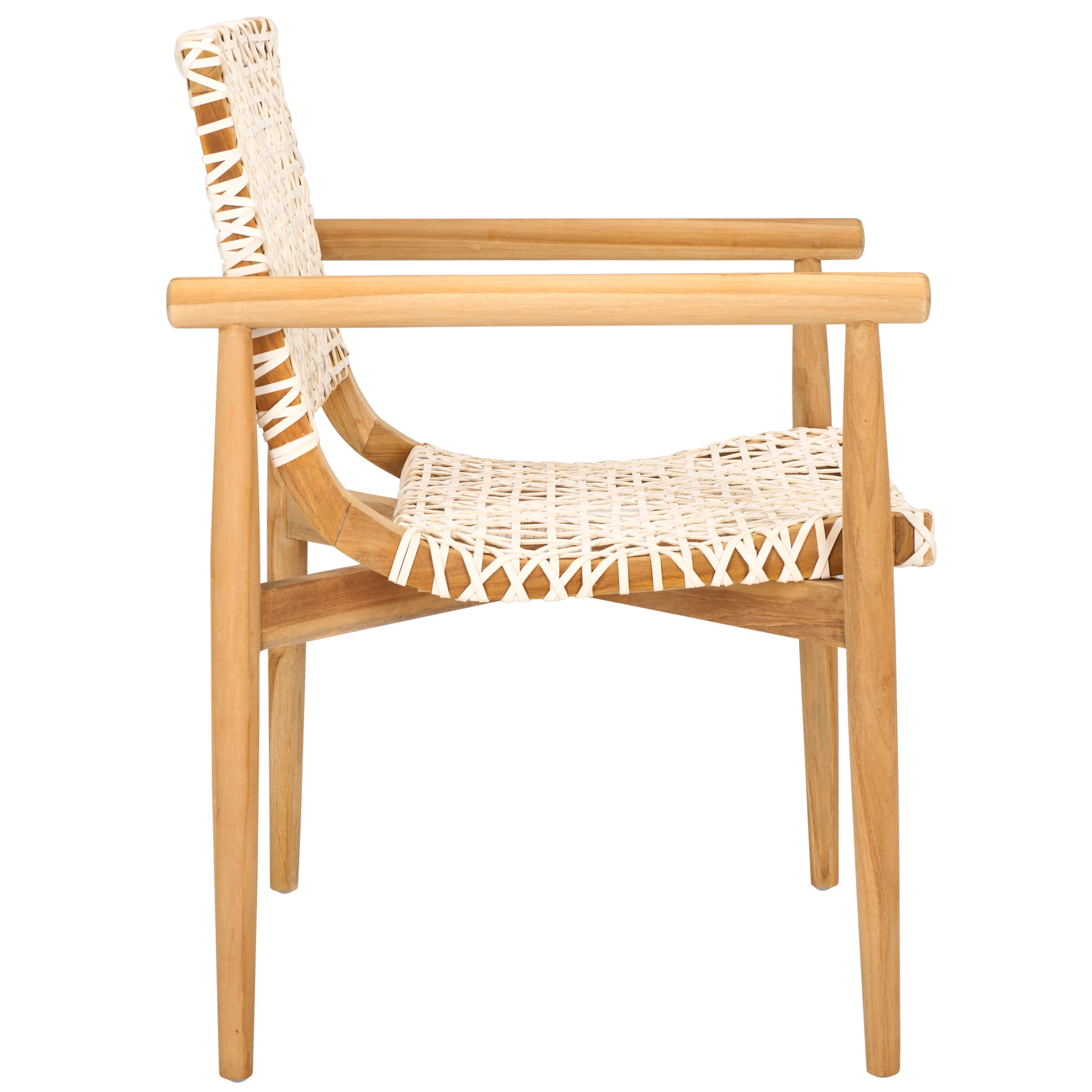 SAFAVIEH Sianna Accent Chairs, Natural/White (22.8 in. W x 23.4 in. D x 32.9 in. H)