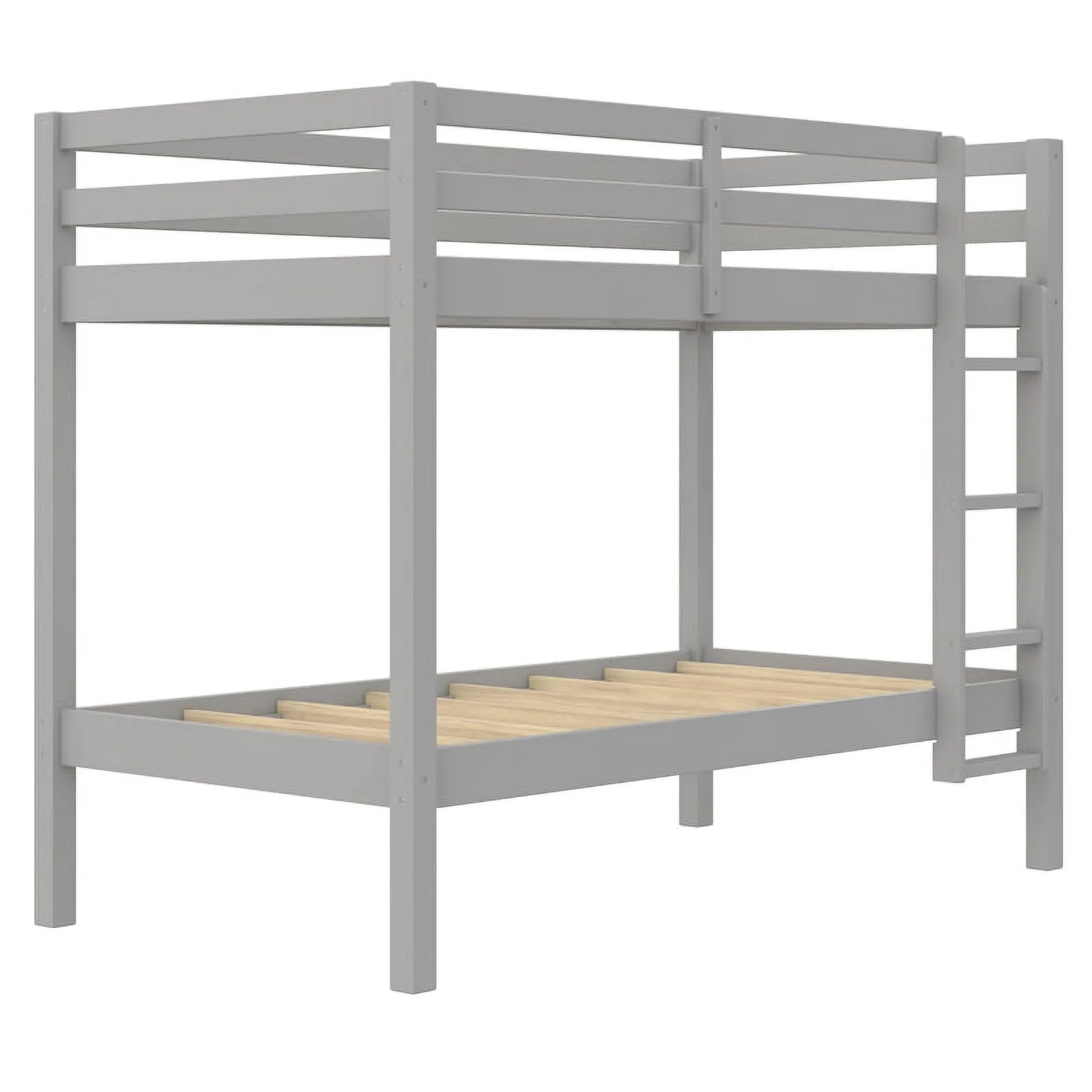 Dorel Living Indiana Twin over Twin Bunk Bed in Gray