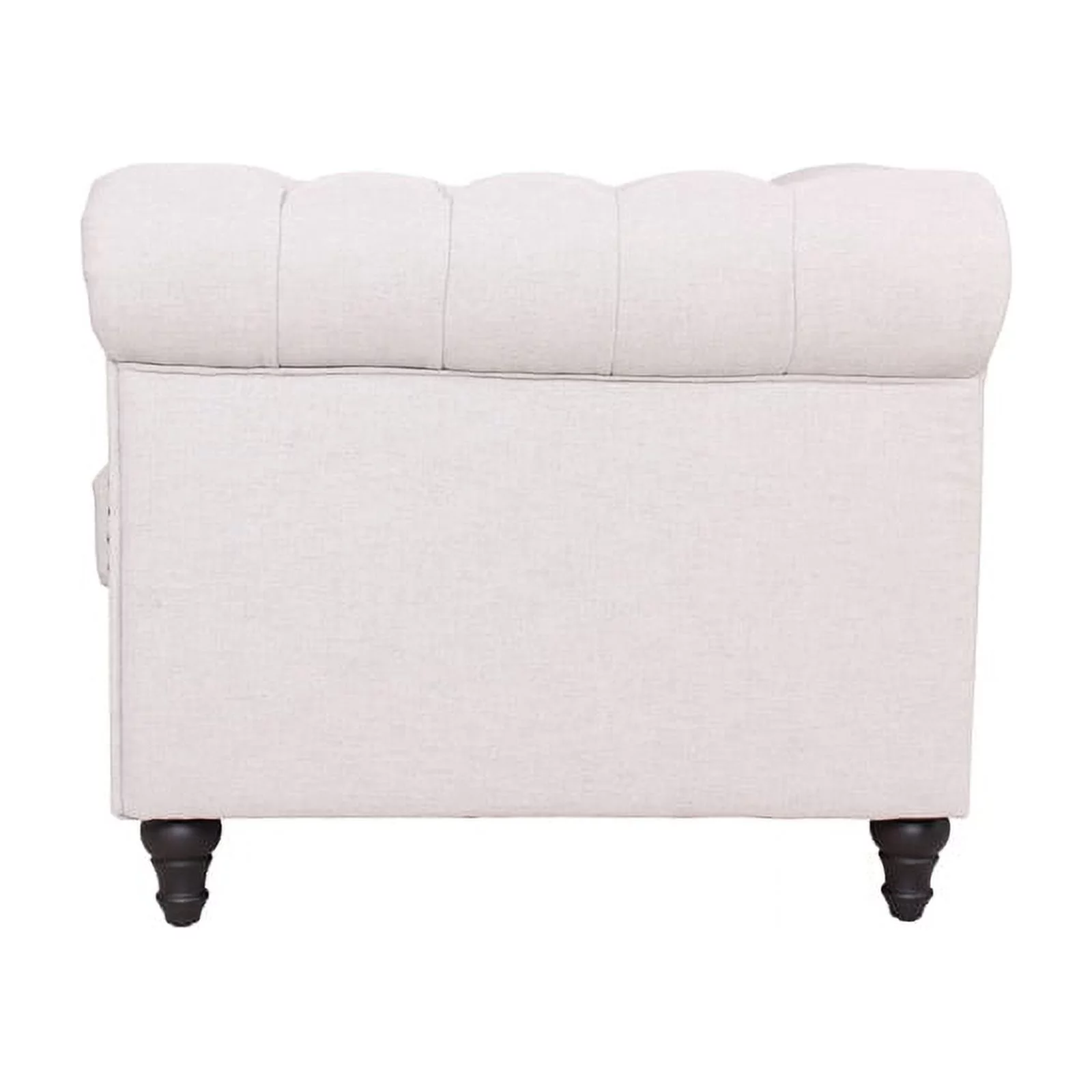 Home Square 2 Piece Set with Living Room Sofa and Chair in Light Gray