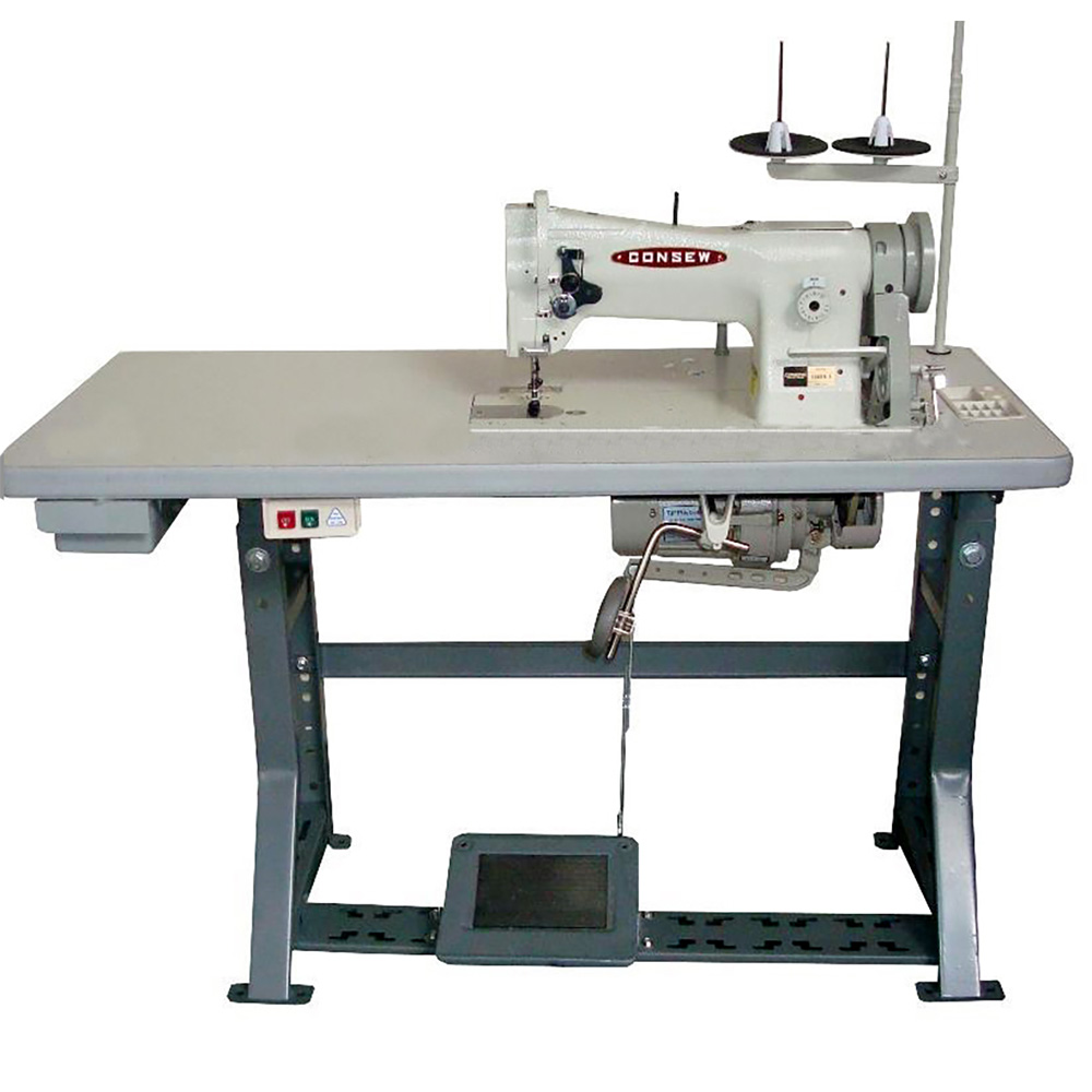 Consew 206RB-5 Industrial Sewing Machine & Stand Bundle with Chair