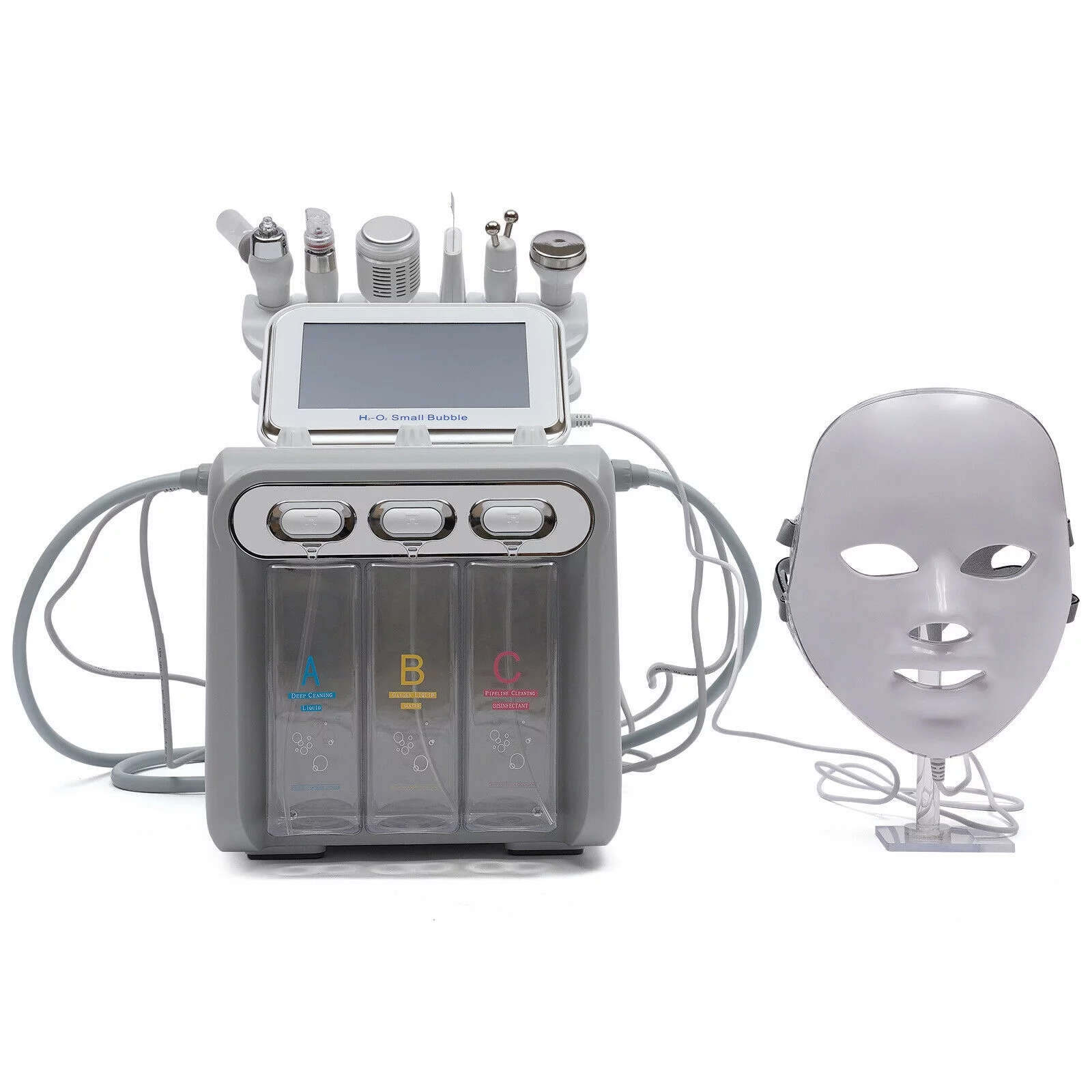 ANQIDI 7-in-1 Facial Hydro Spa Ultrasonic Beauty Machine Facial Skin Cleansing Dermabrasion Beauty Machine