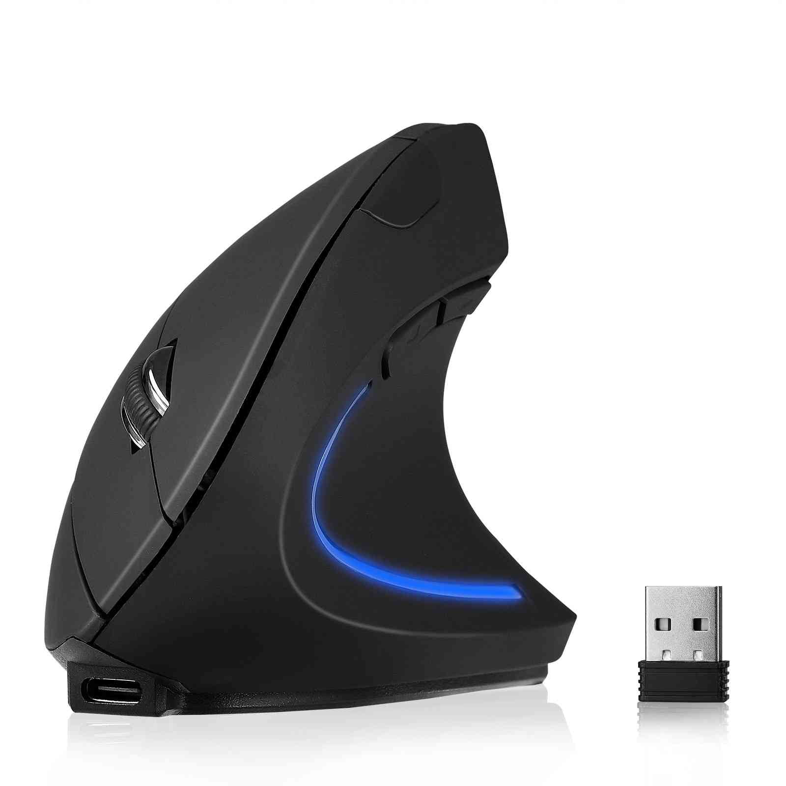 UrbanX Best Wireless Ergonomic Mouse Bluetooth & 2.4GHz, Anti-Carpal Tunnel Design for CORSAIR - Voyager a1600 16” 240Hz Gaming Laptop QHD, Right Hand Comfort, Large Vertical Structure