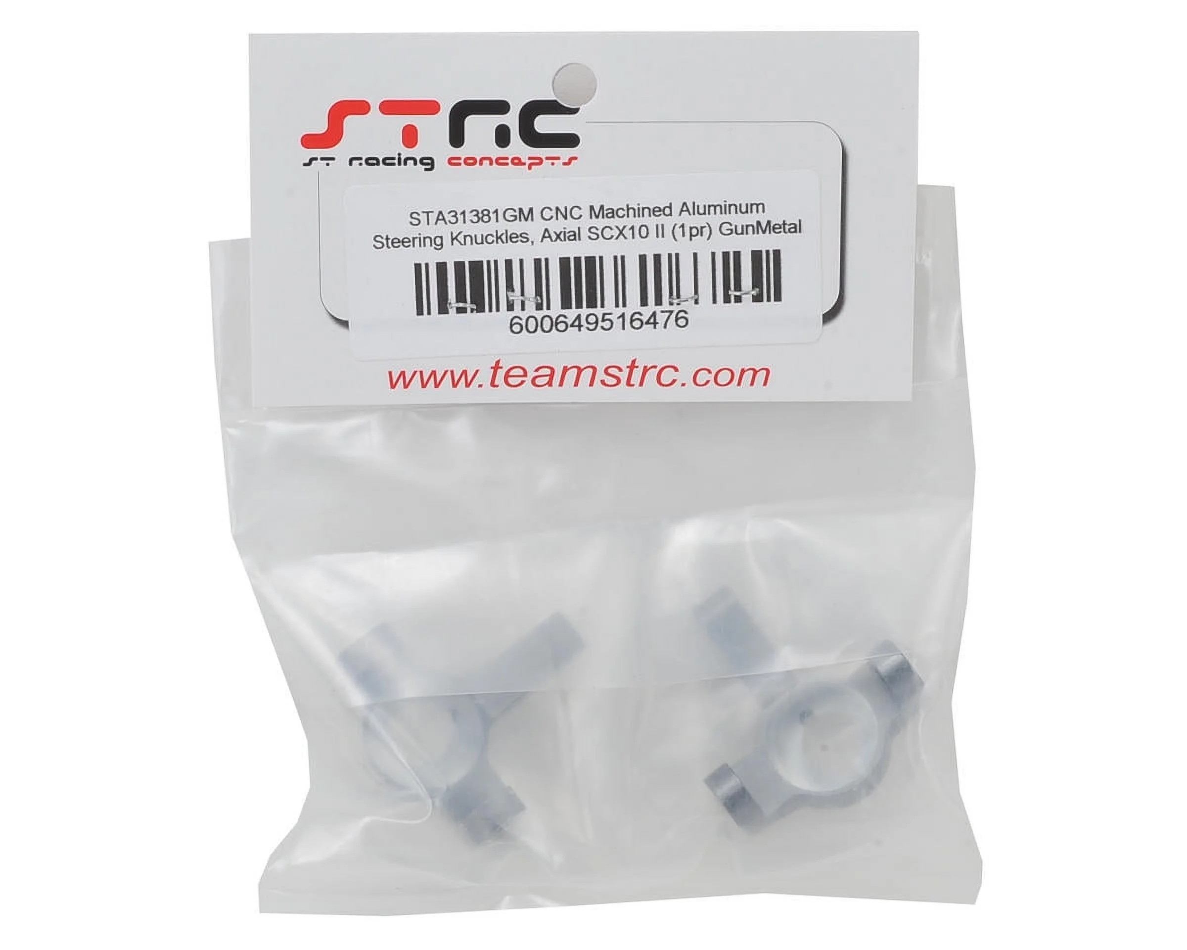 St Racing Concepts Steering Knuckles Scx10 Ii Gunmetal, 1 Pair, Aluminum