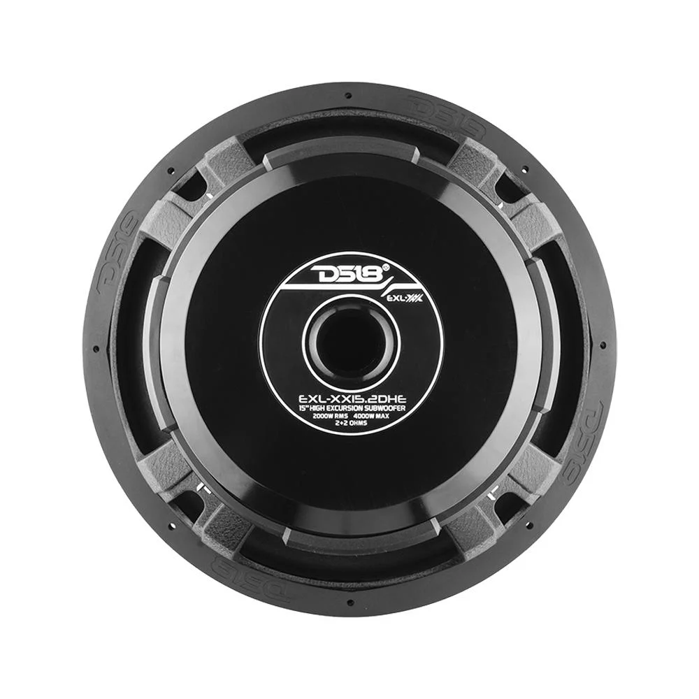 DS18 Audio EXL-XX15.2DHE 15 in. 2000W RMS DVC 2-Ohm High Excursion Subwoofer