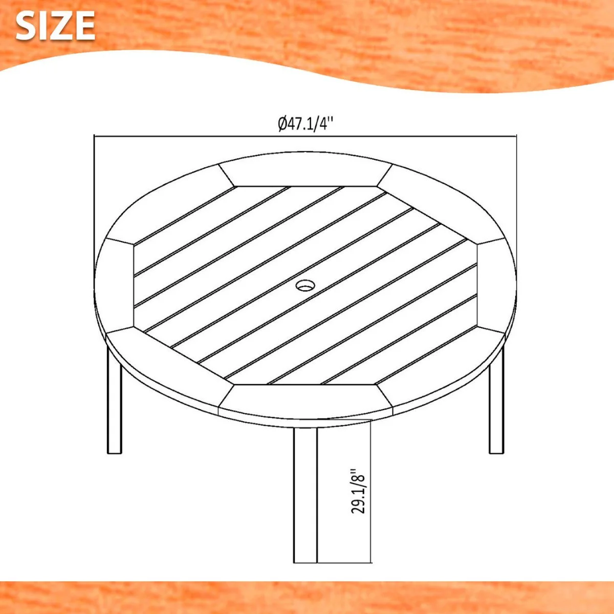 Amazonia Havenwood 5-Piece Solid Wood 100% FSC Patio Dining Set