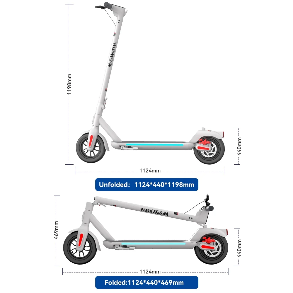 Megawheels Adult Electric Scooter, 9