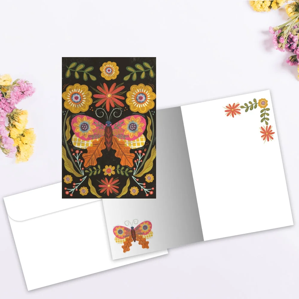 Tree-Free Greetings All Occasion Greeting Card 12 Pack, 100% Recycled Paper, 4x6, Beautiful Change (FS65945)