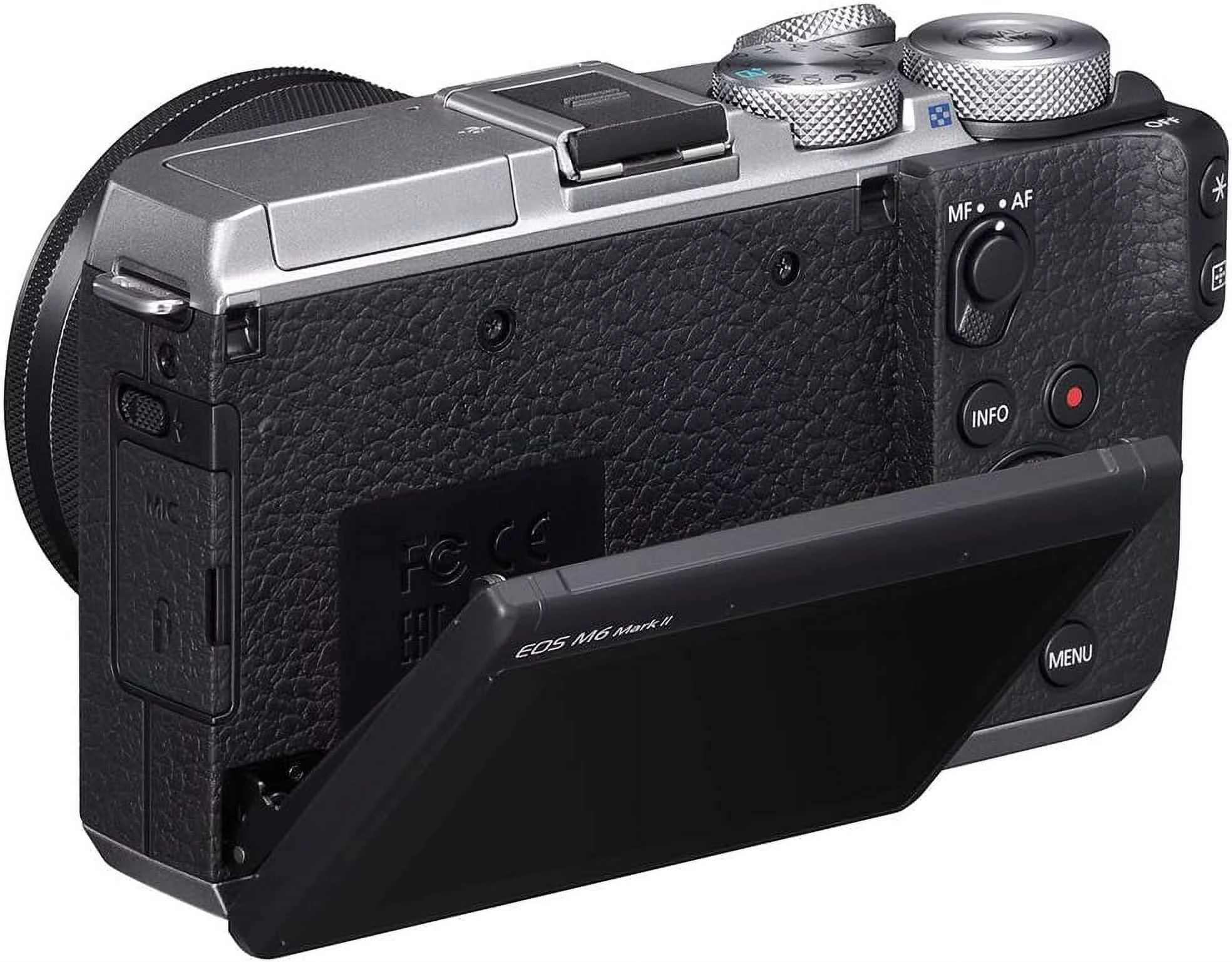 Canon EOS M6 Mark II (Silver)+Ef-M 15-45mm F/3.5-6.3 is STM Lens