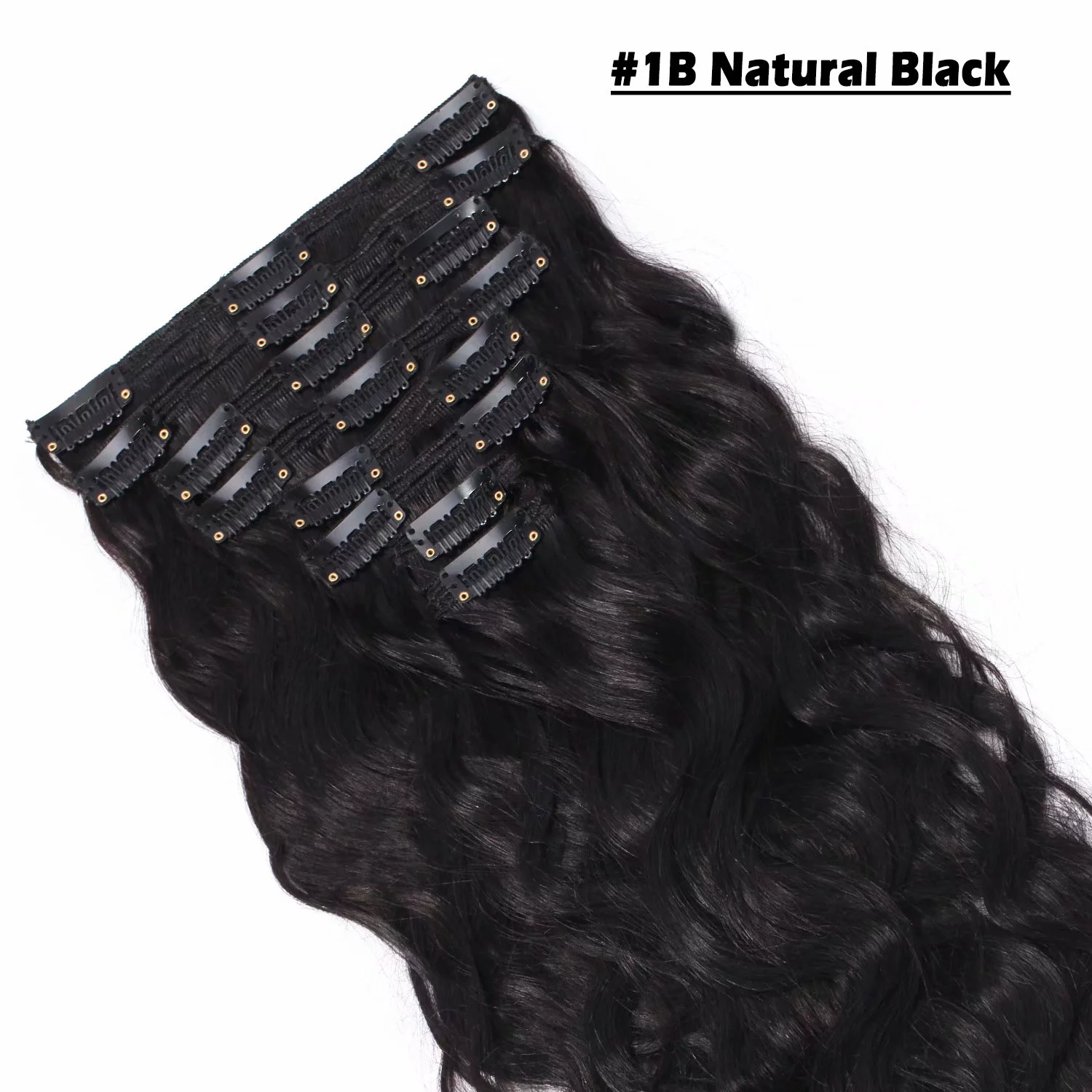Benehair Clip In 100% Real Remy Human Hair Extensions Double Weft Thick Full Head 18