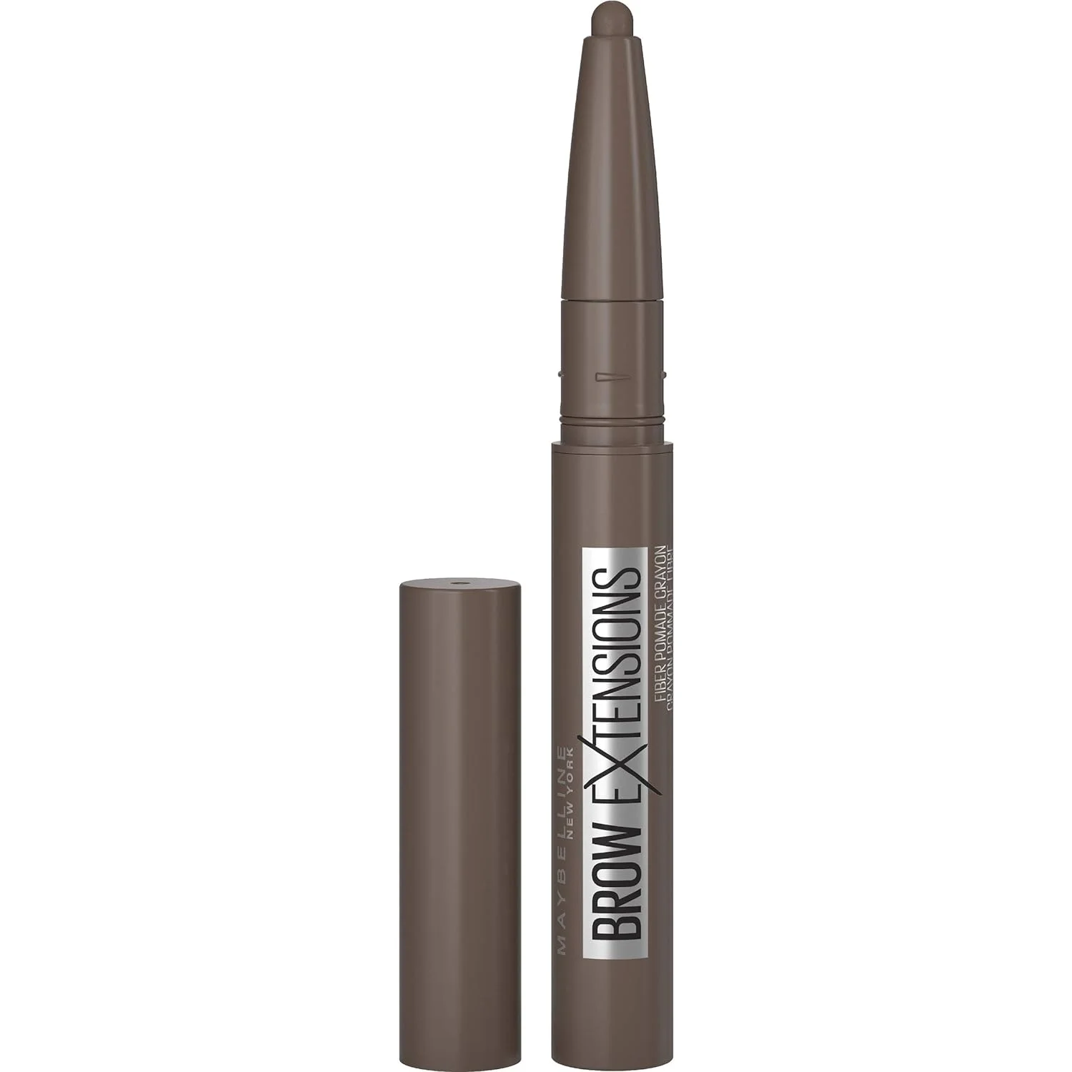 Maybelline Brow Extensions Fiber Pomade Crayon, 260 Deep Brown