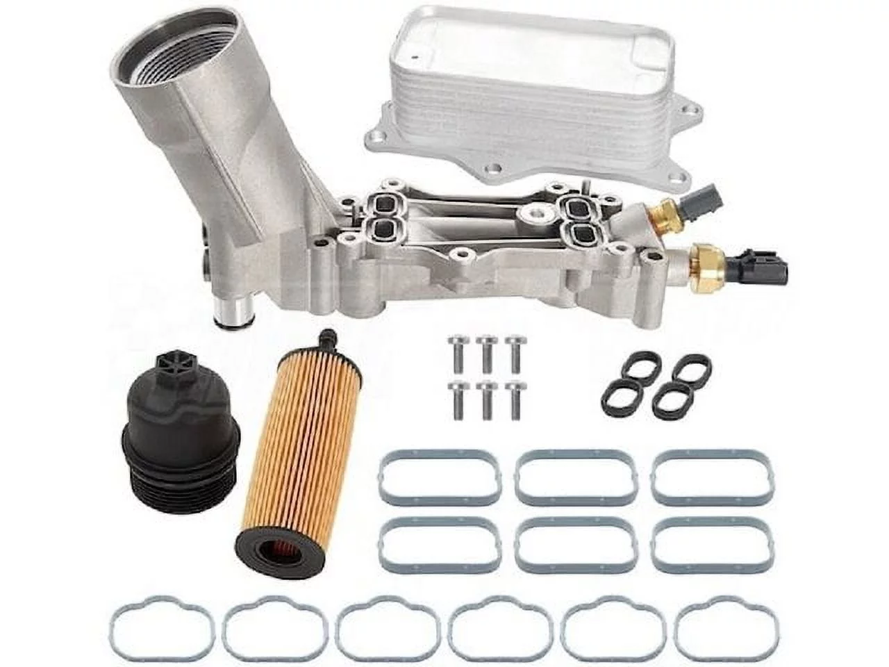 Aluminum Oil Filter Housing - Compatible with 2013 - 2022 Ram 1500 3.6L V6 2014 2015 2016 2017 2018 2019 2020 2021