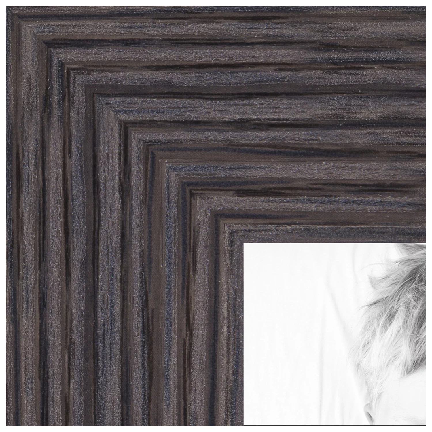 ArtToFrames 8x33 inch Melinga Oak Gray Picture Frame, Gray Wood Poster Frame (4657)