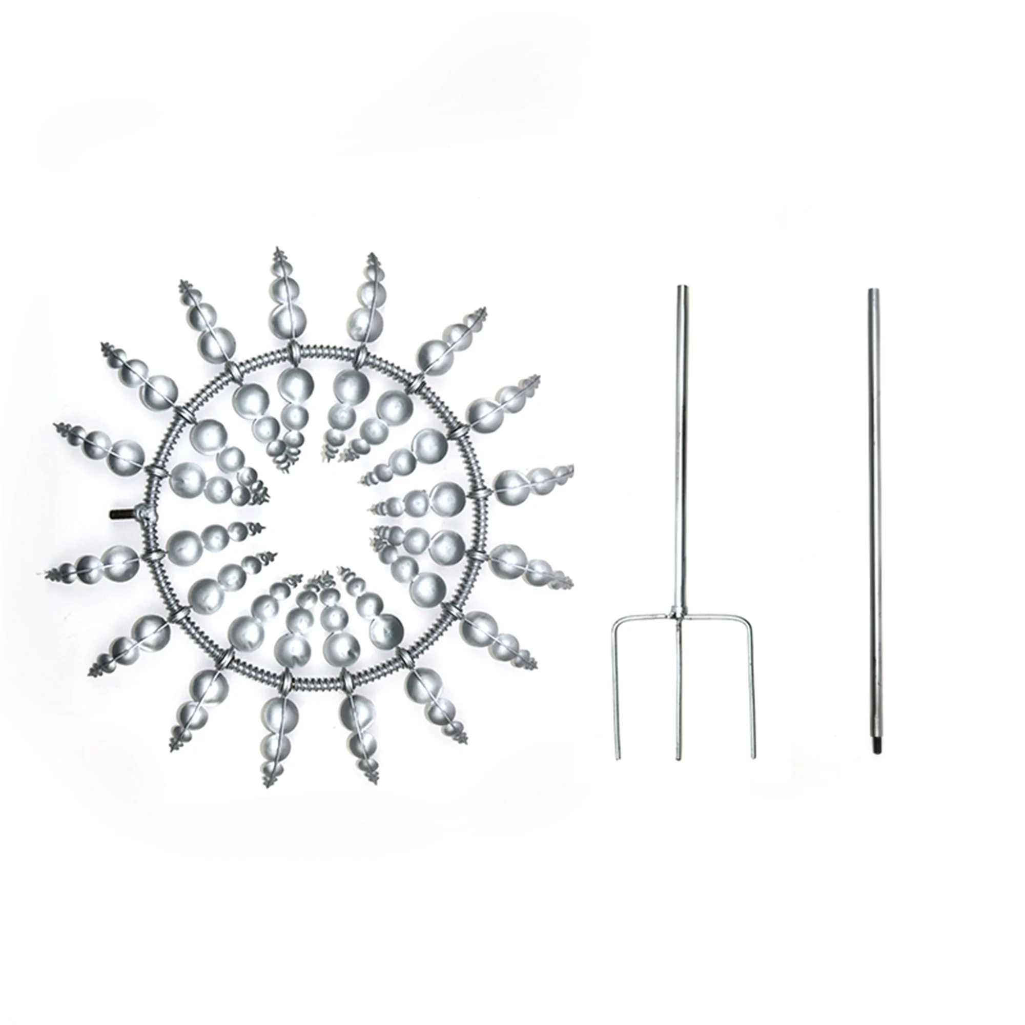 Sprifallbaby Metal Wind Spinner Outdoor 3D Magical Kinetic Windmill with Stake for Lawn Yard Lawn Decor