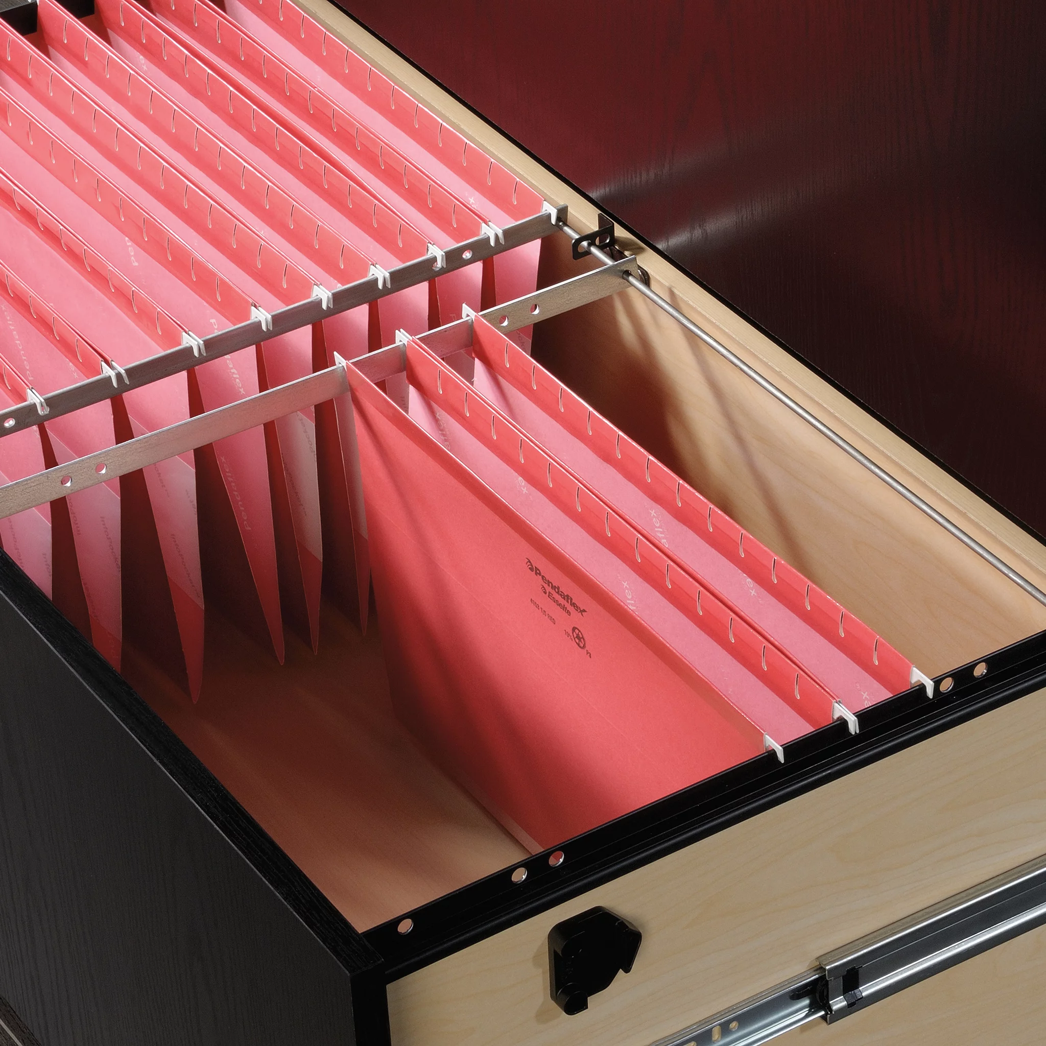 Sauder Via 2 Drawer Lateral File Cabinet, Bourbon Oak Finish