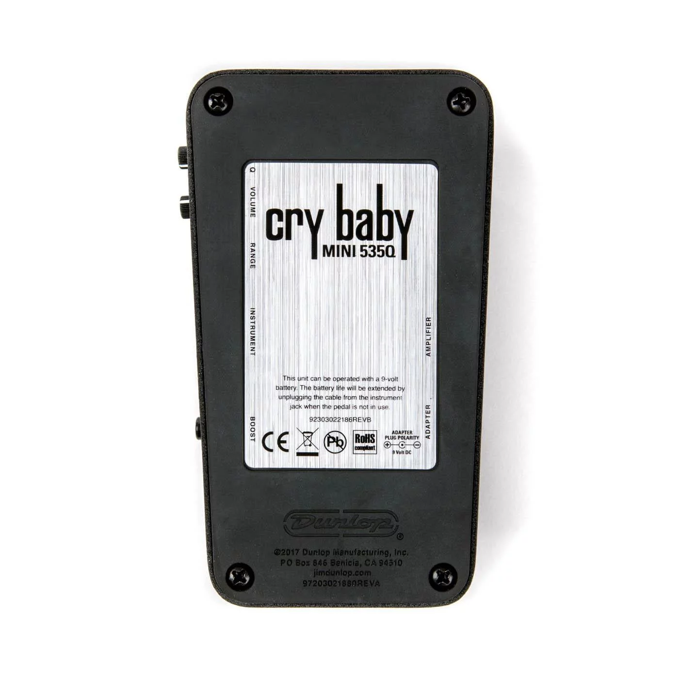 Dunlop 535Q Cry Baby Mini Multi-Wah Guitar Effect Pedal