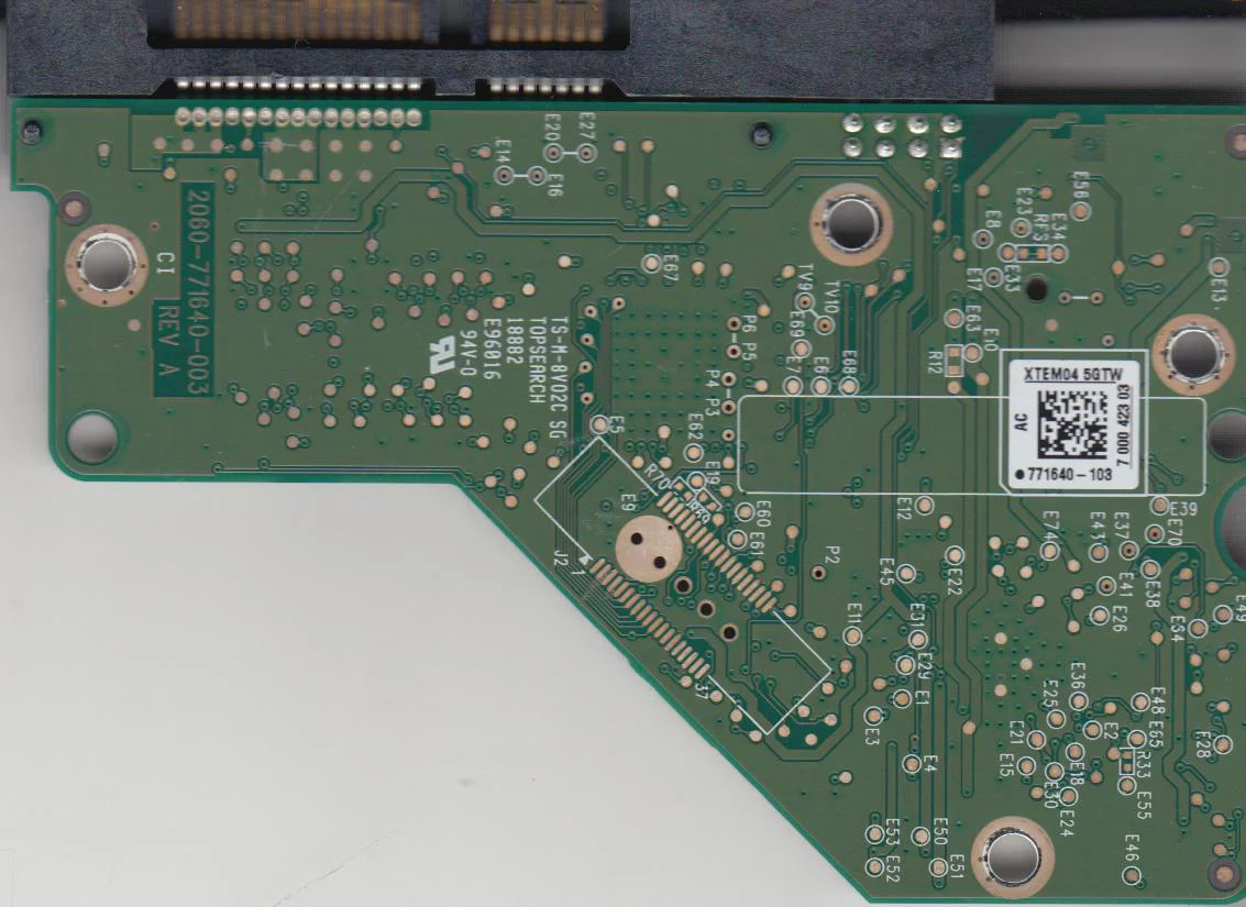 WD5000AAKX-00ERMA0, 771640-103 AC, WD SATA 3.5 PCB