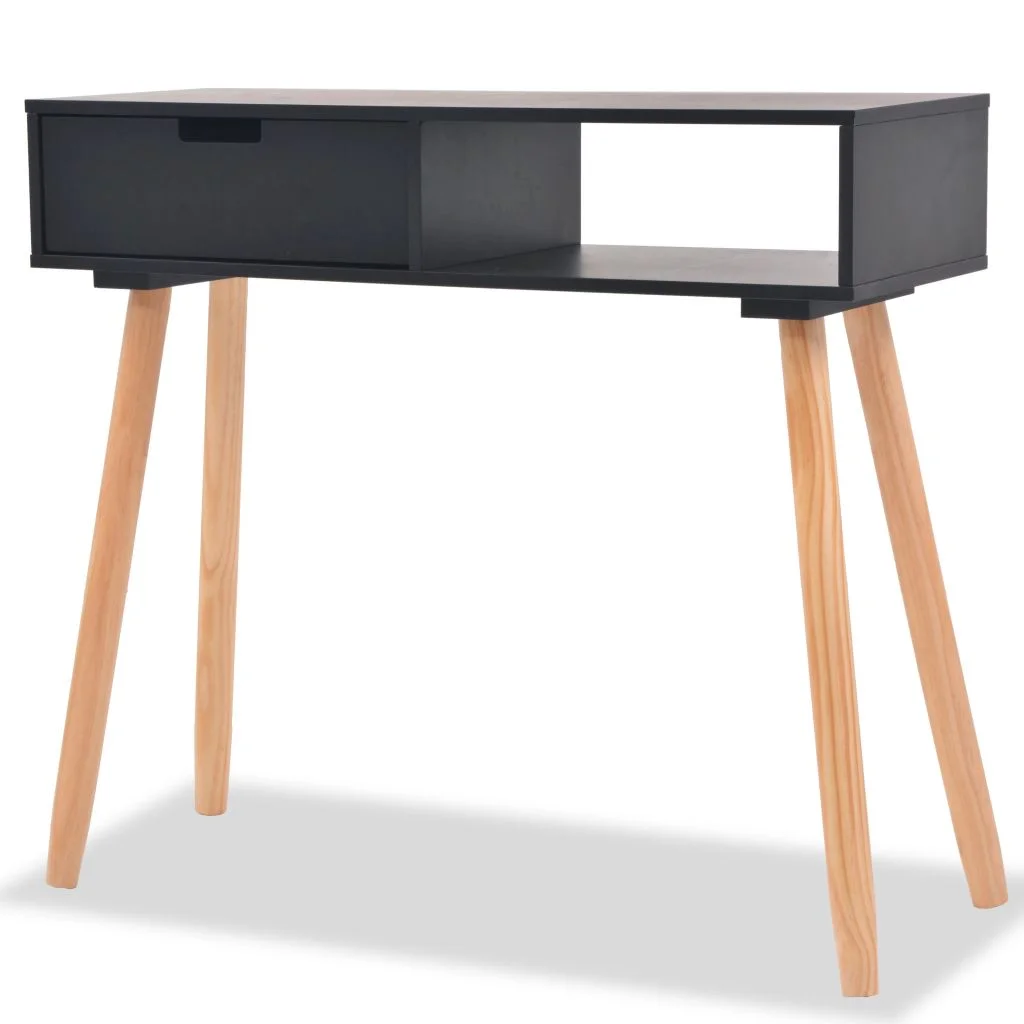 Carevas Console Table Solid Pinewood 31.5