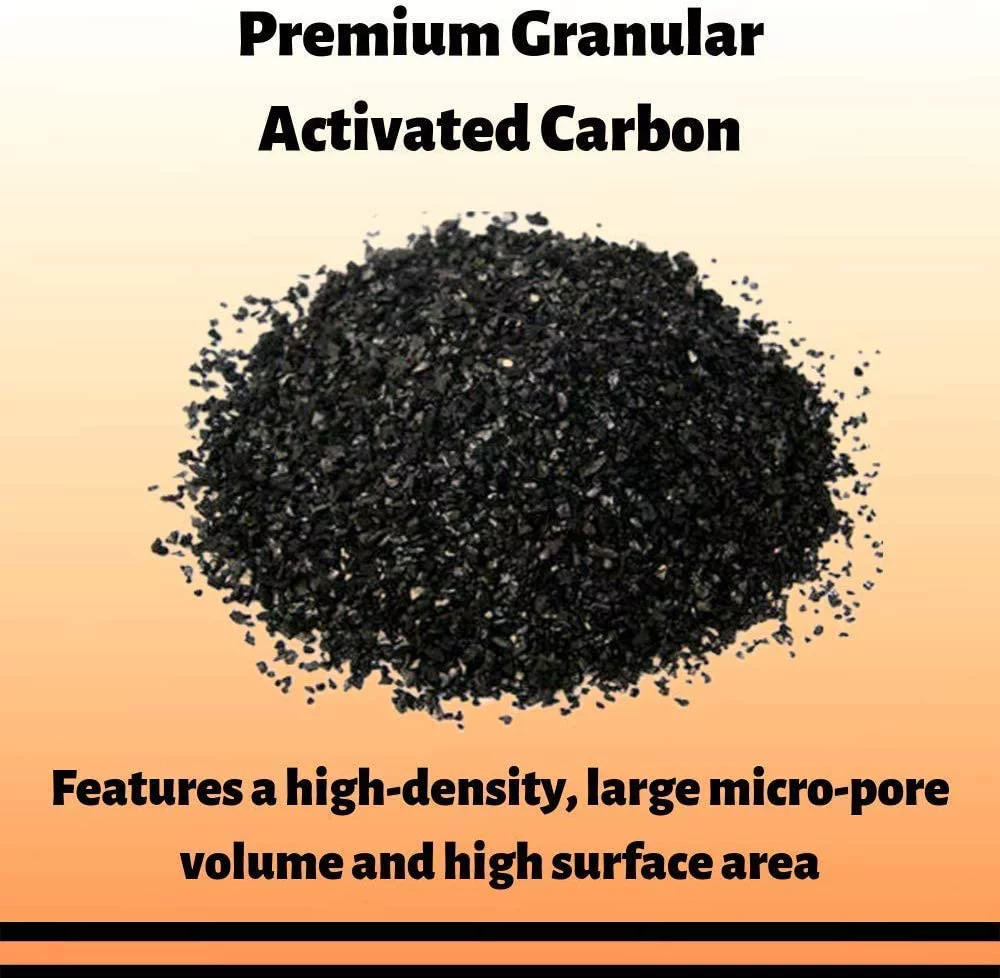 EnviroSupply 12x40 Ultra Pure Prewashed Virgin Coconut Shell Activated Carbon (Water Filtration, Aquarium Cleaning Charcoal) - Resealable 5 Pound Bag